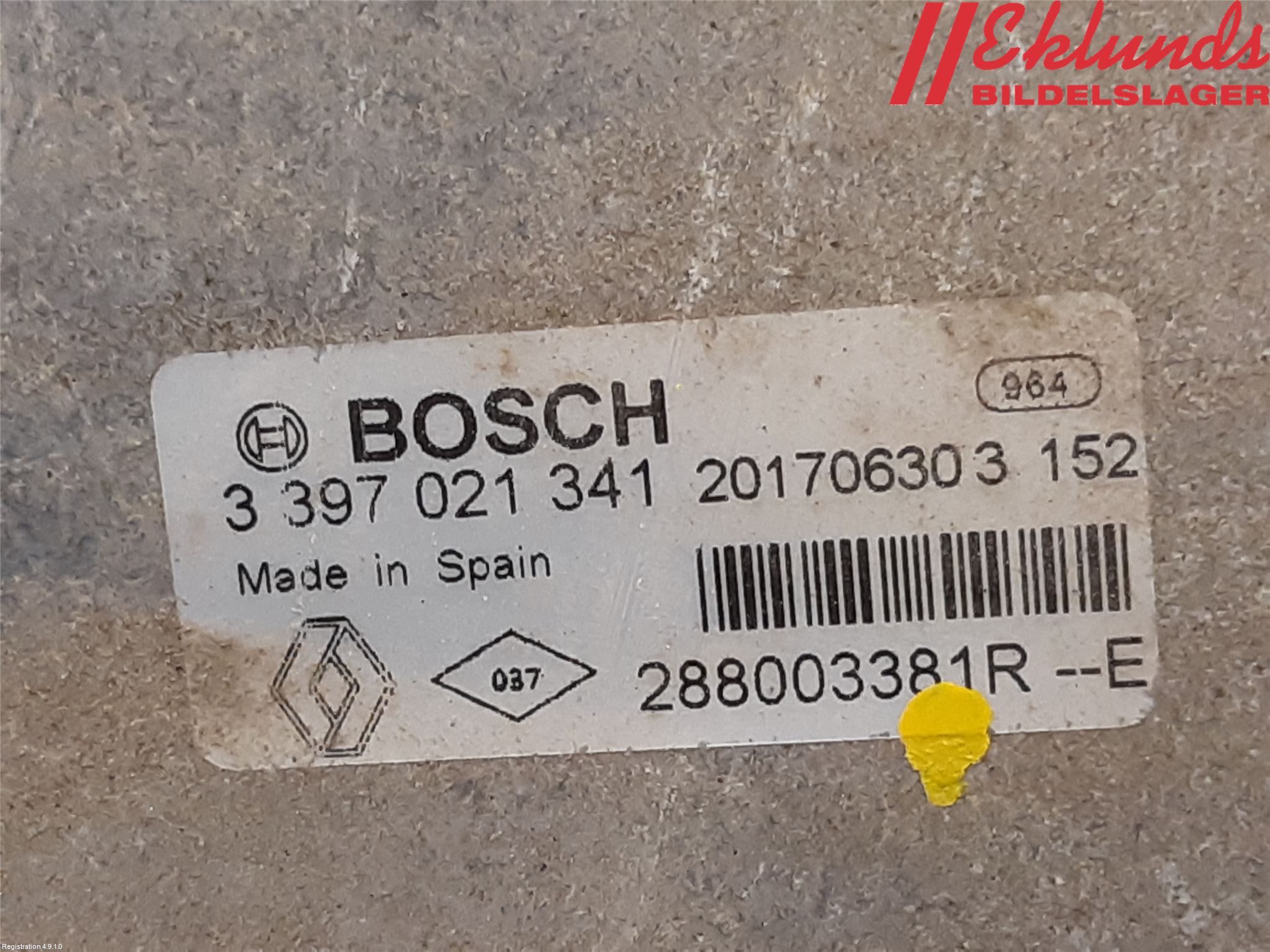 Renault ZOE/E-TECH 13- Torkarmekanism Vindruta