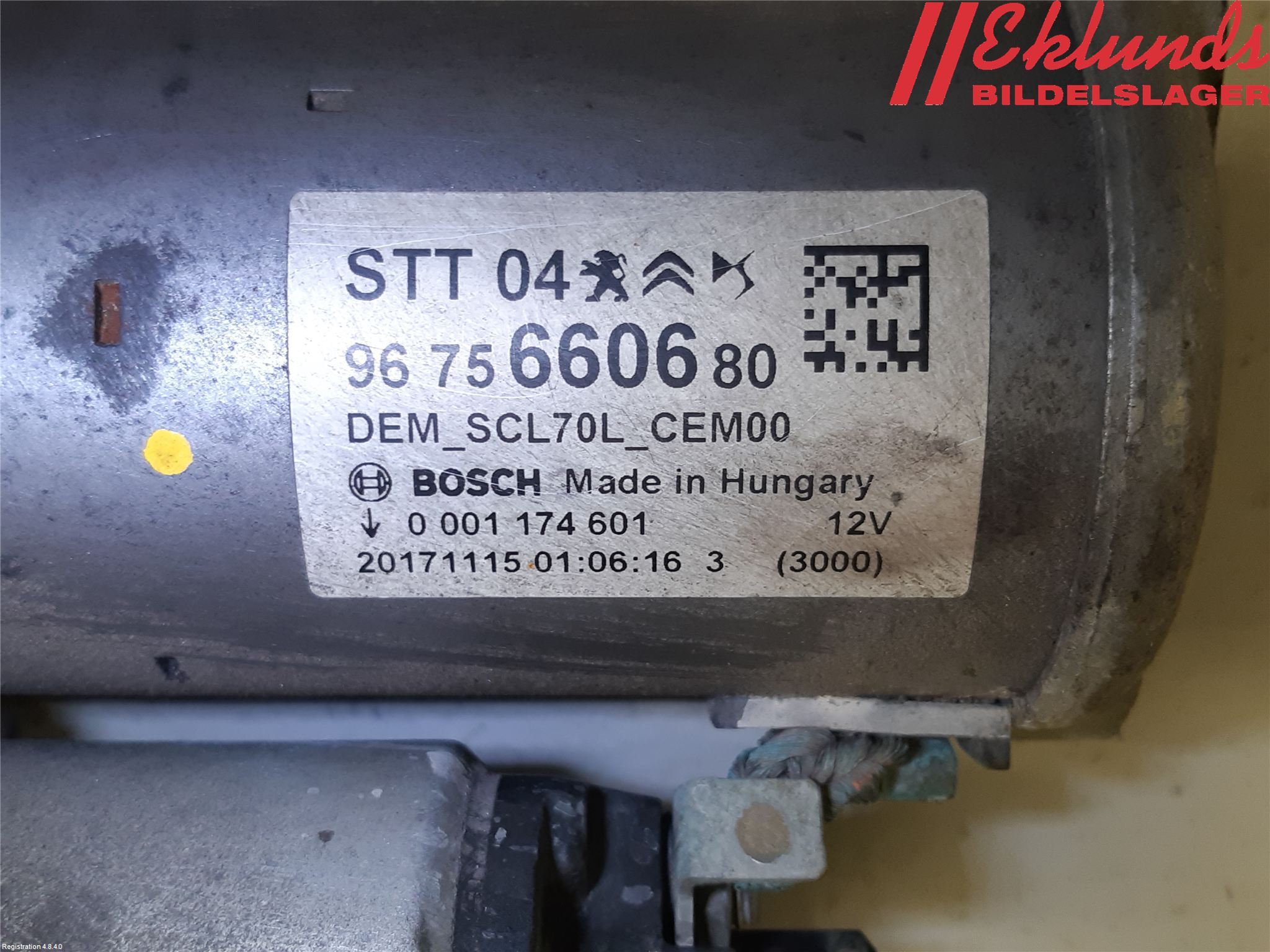 Peugeot PARTNER 16-18 Startmotor Diesel