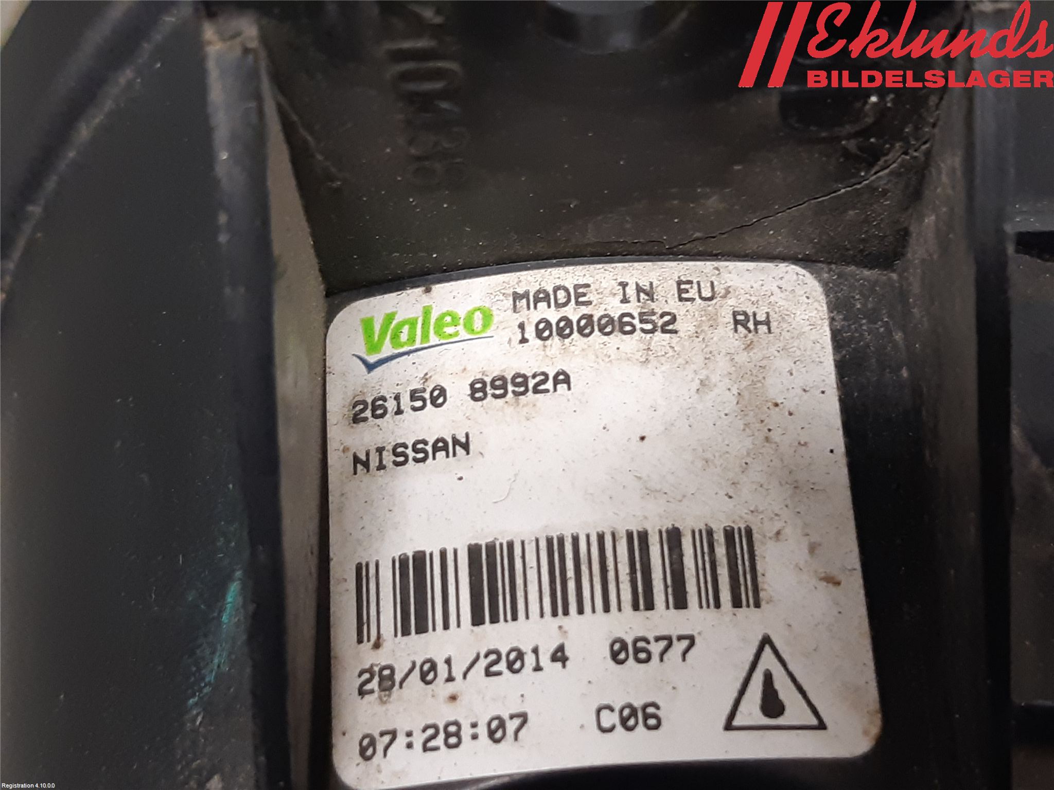 Nissan JUKE 14-19 Dimljus-Varselljus Fram