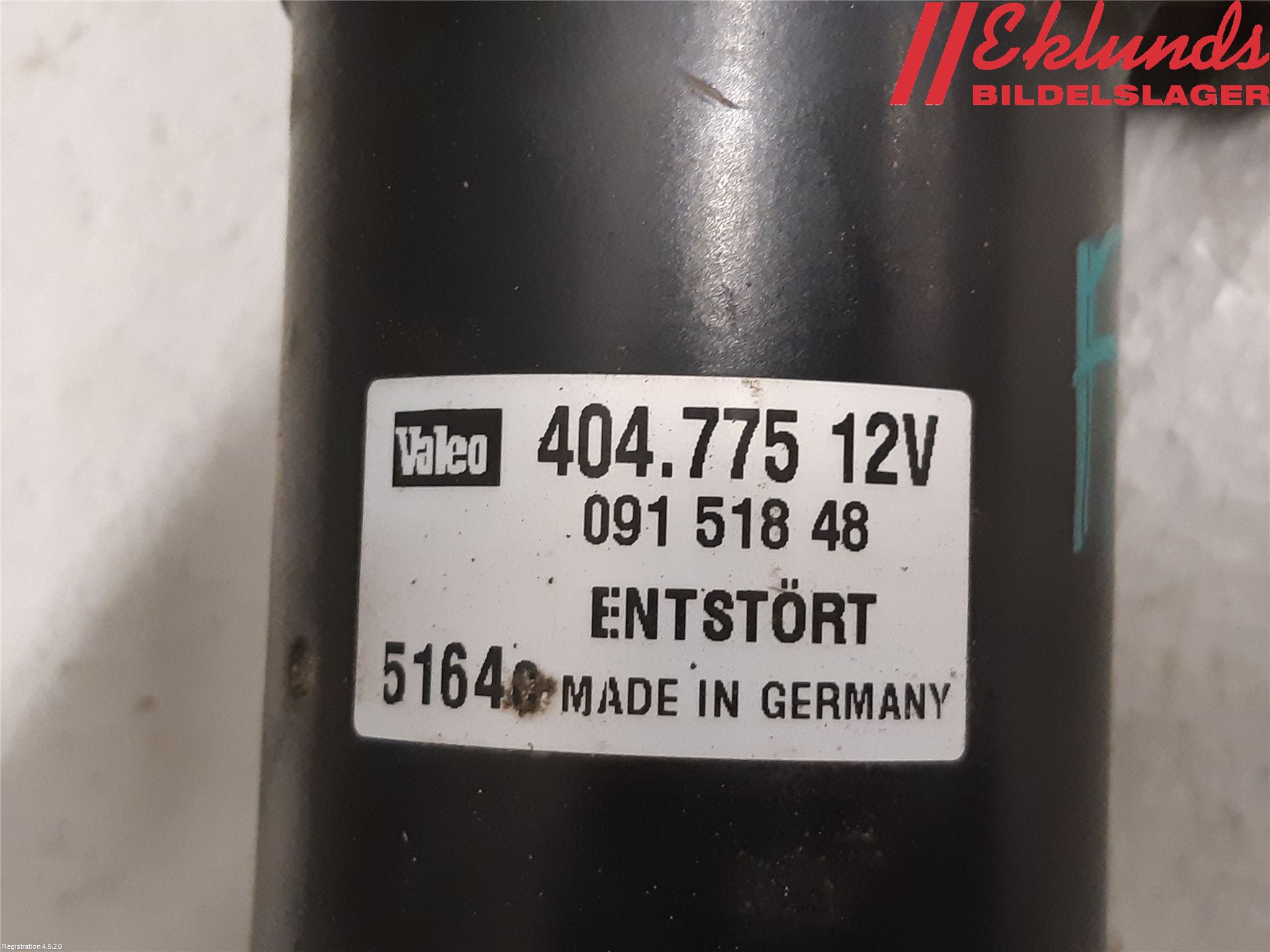 Volvo S60 05-10 Torkarmotor Vindruta