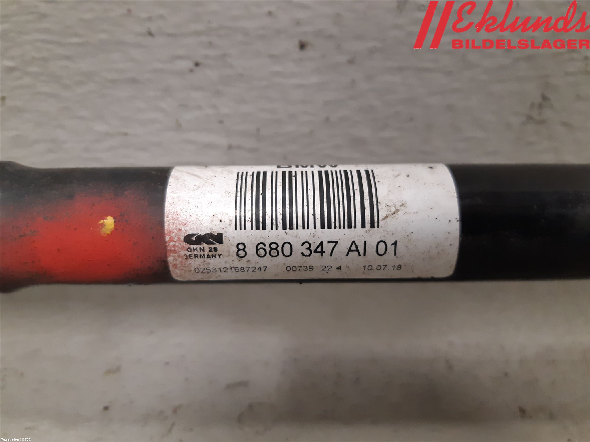 BMW 3 F30/F31/F80 12-19 Drivaxel Bak Vänster