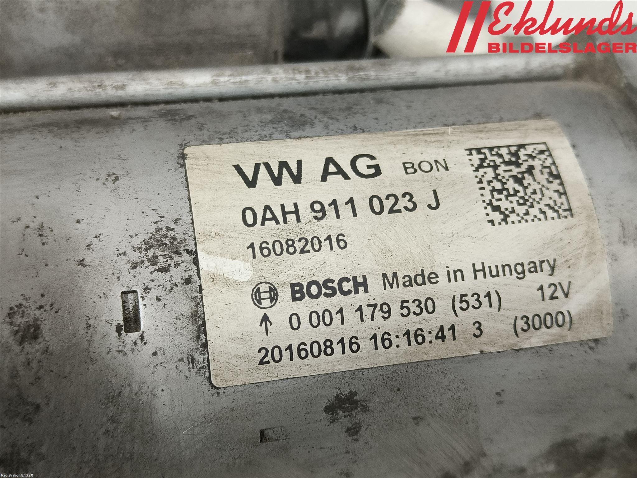 Volkswagen VW GOLF / E-GOLF VII 13-20 Startmotor
