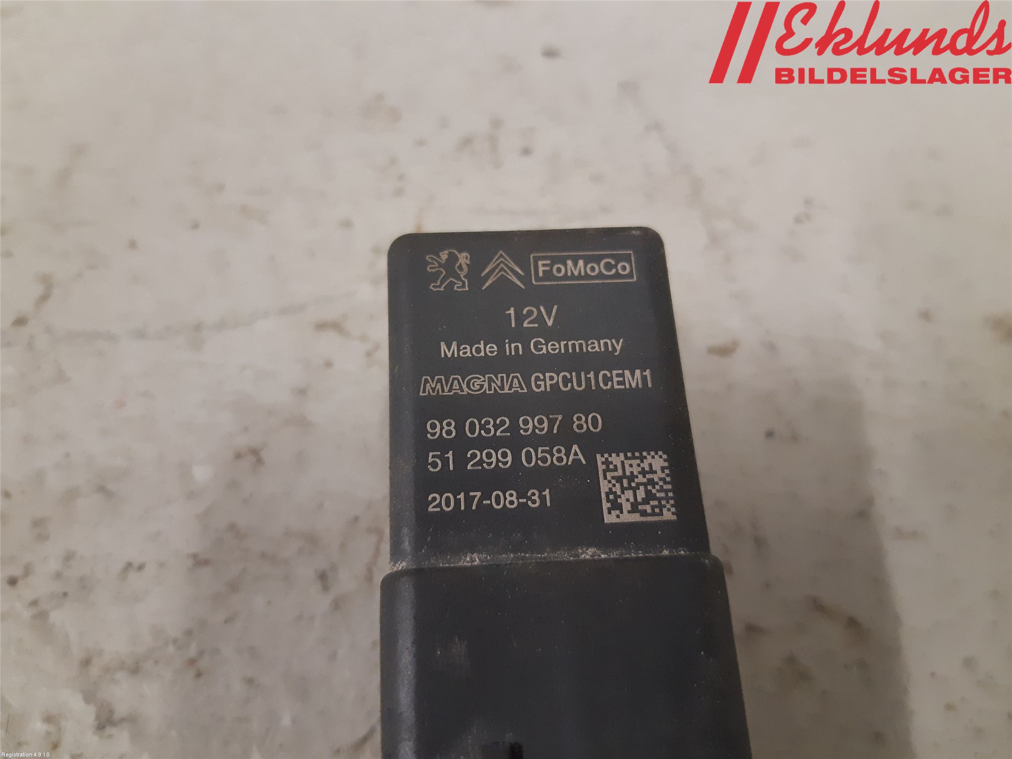 Citroen JUMPY/E-JUMPY 16- Relä Glödning Diesel