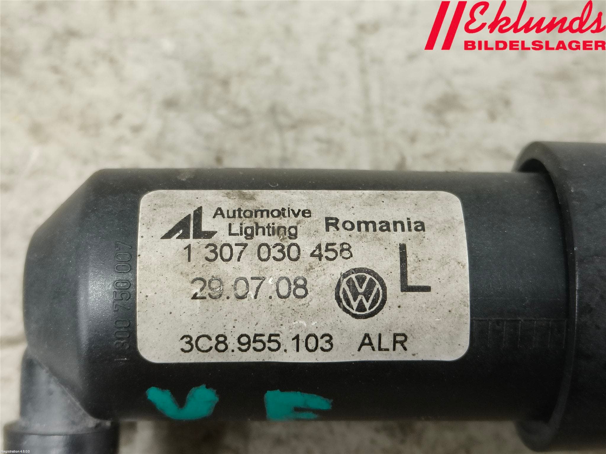 Volkswagen VW PASSAT CC 08-16 Spolarmunstycke Strålkastare