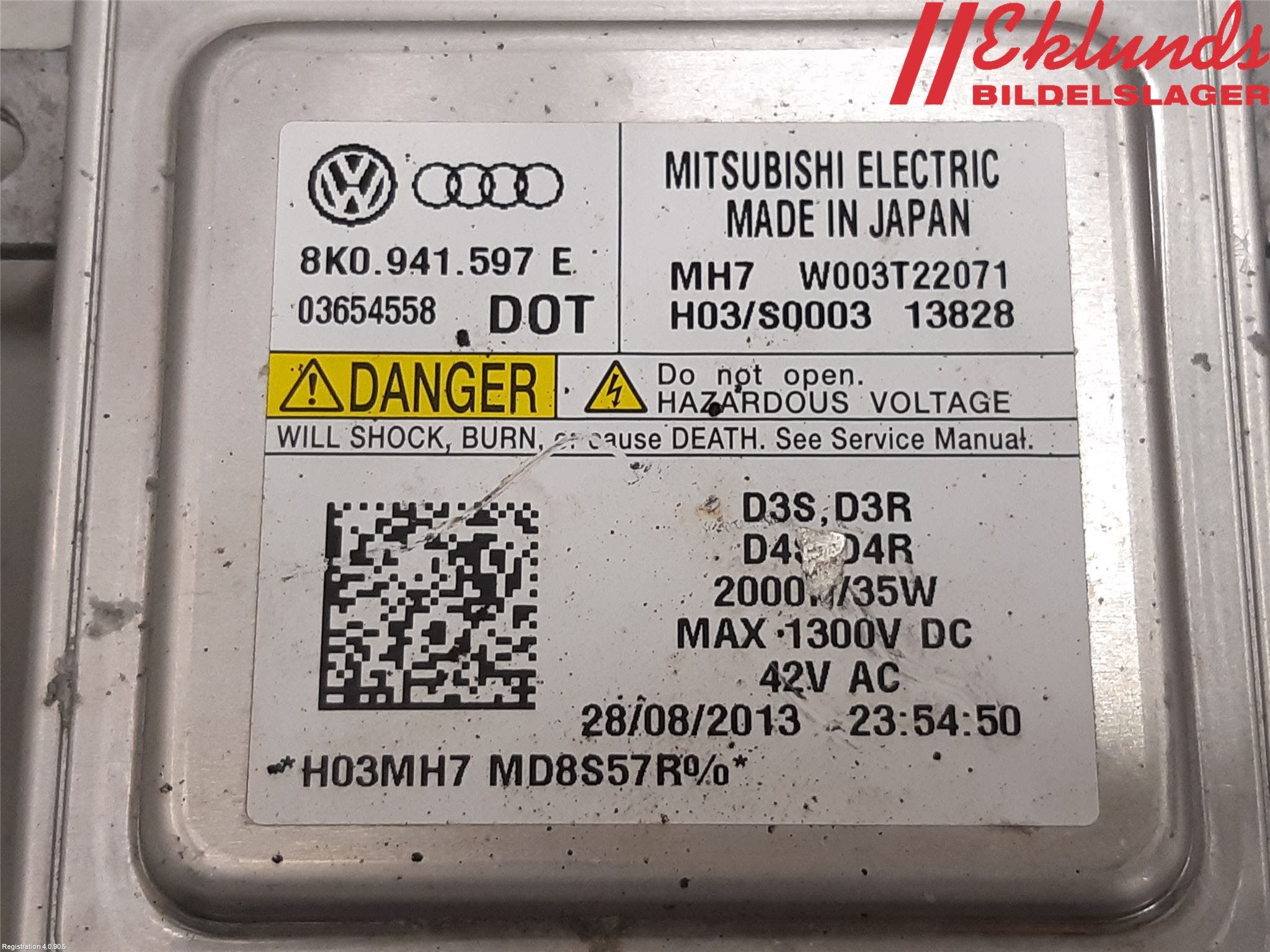 Volkswagen VW GOLF / E-GOLF VII 13-20 Styrenhet Strålkastare