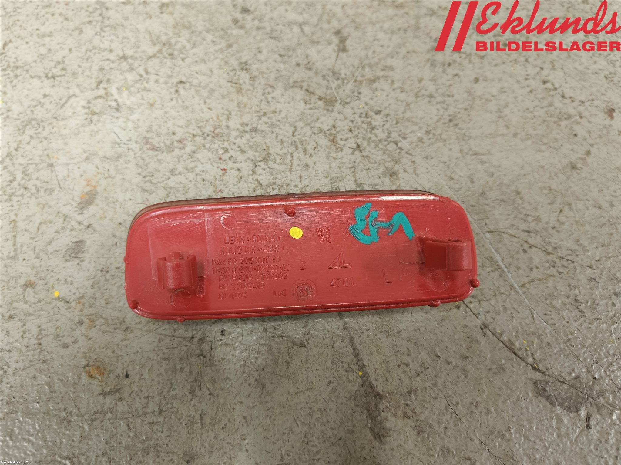 Citroen JUMPY/E-JUMPY 16- Dimljus/Reflex Bak