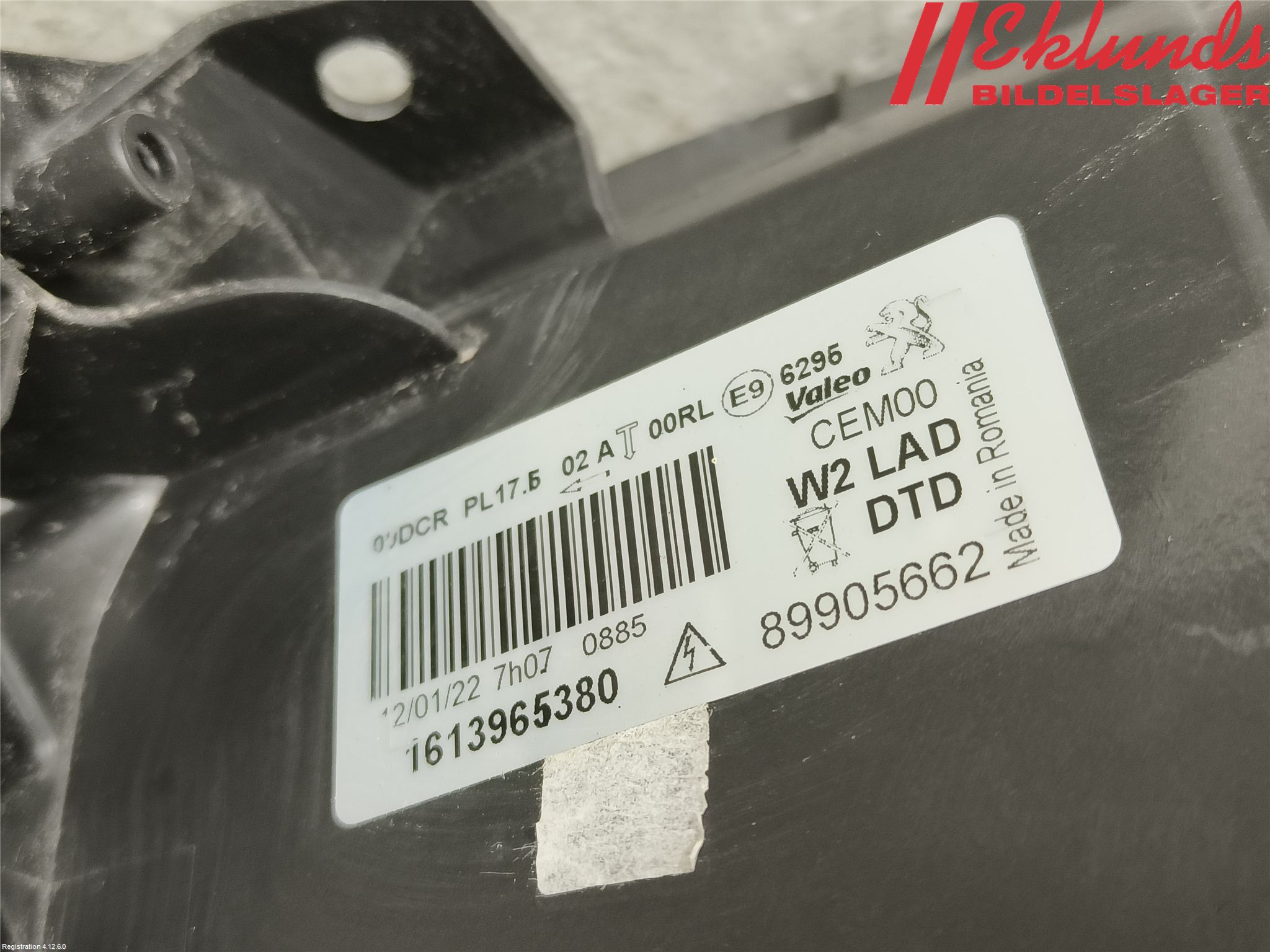 Peugeot 508 11-18 Strålkastare Höger