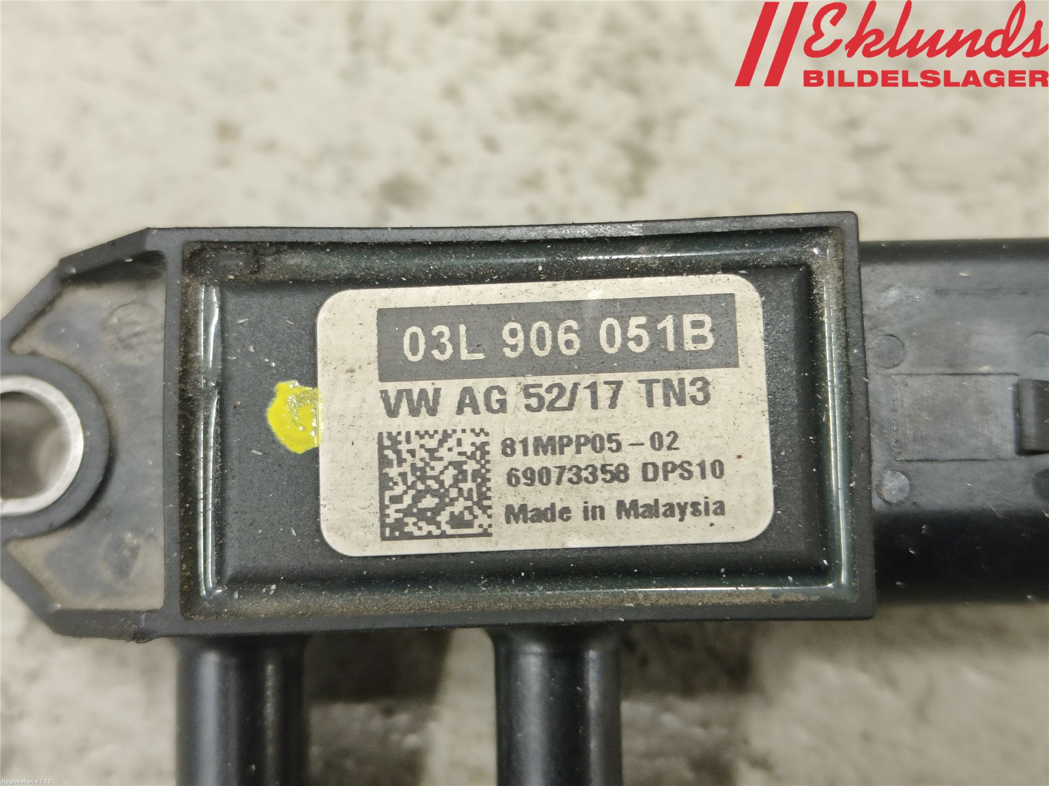 Audi A4/S4 B9 16-19 Givare Temp-Tryck Avgas