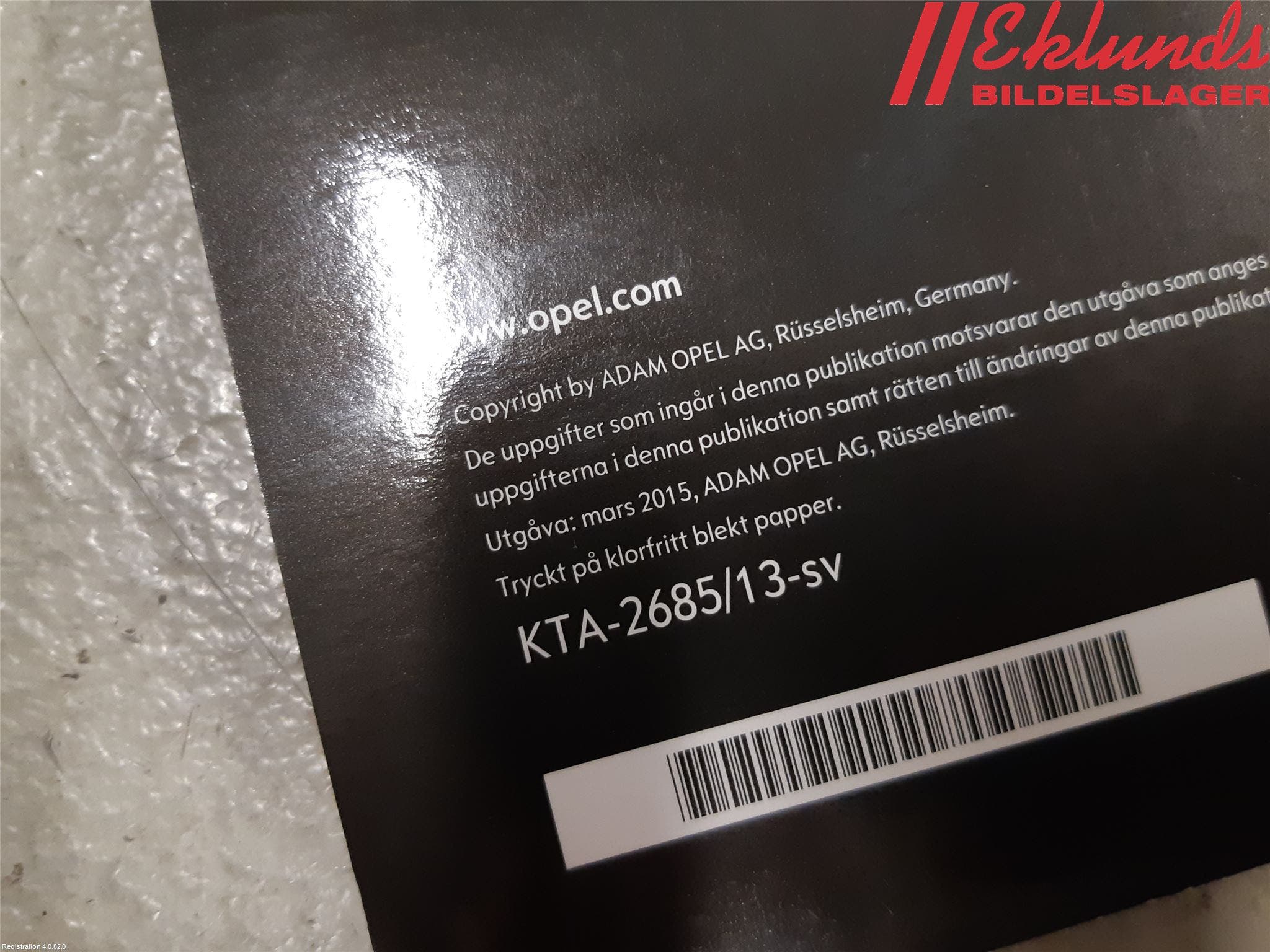 Opel ASTRA J 10-15 Instruktionsbok