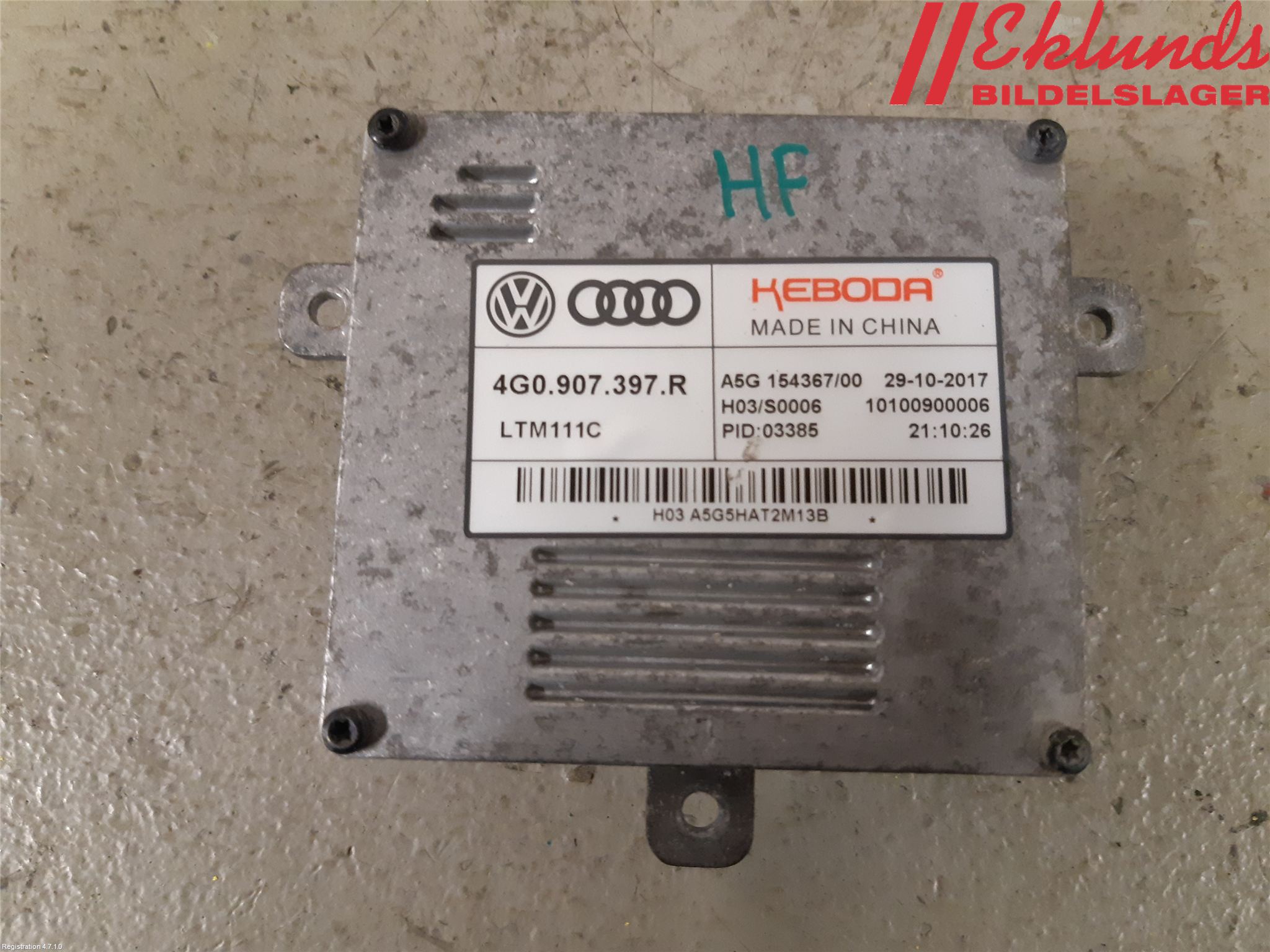 Audi A3/S3 8V 13-20 Styrenhet Strålkastare