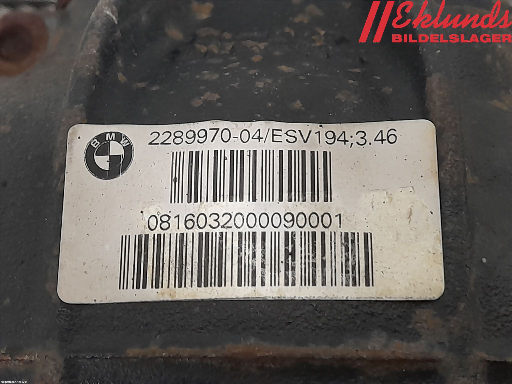 BMW 4 F32/F33/F82/F83 13-20 Bakväxel-Diff