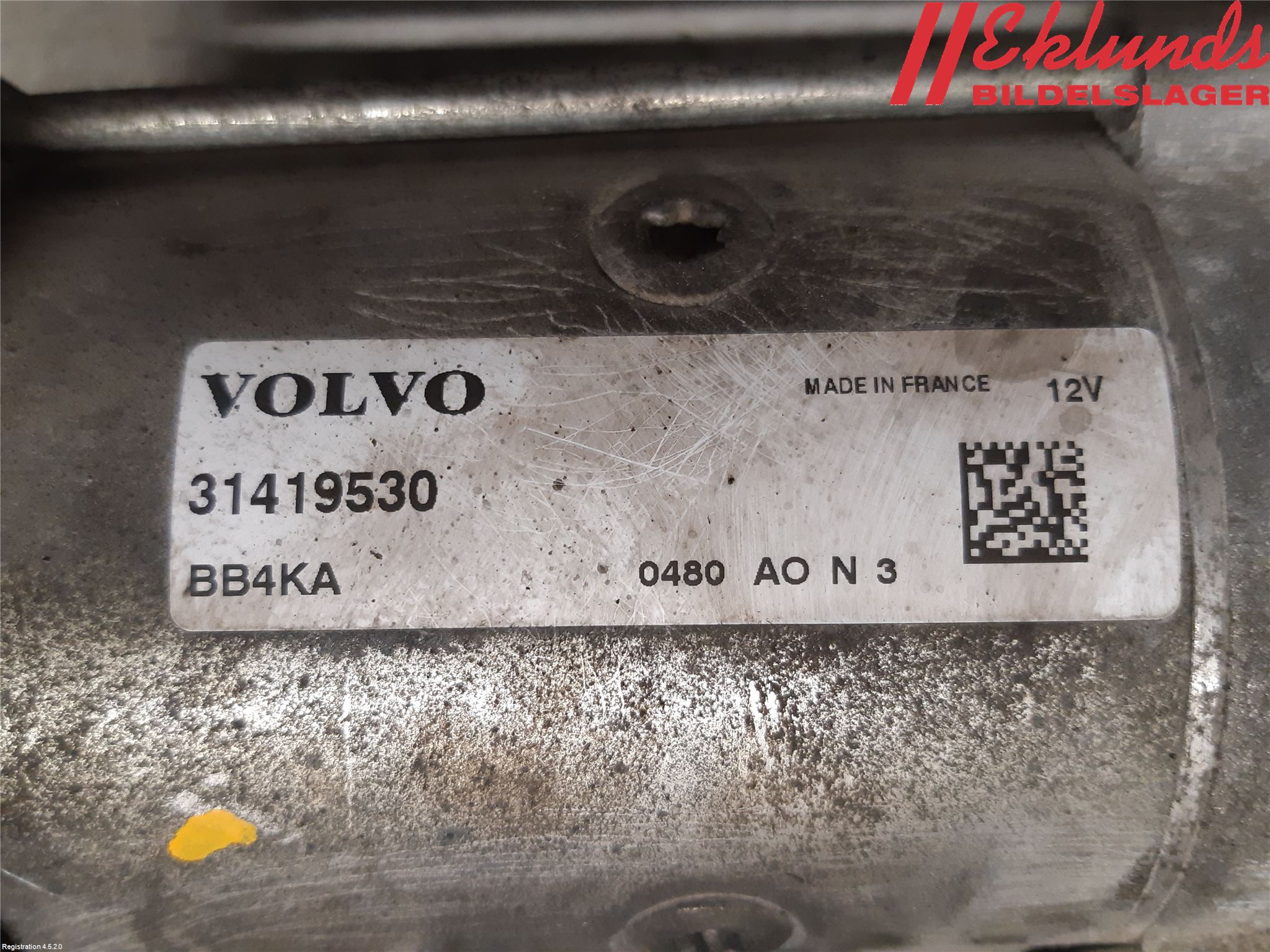 Volvo V60 CROSS COUNTRY 16-18 Startmotor Diesel