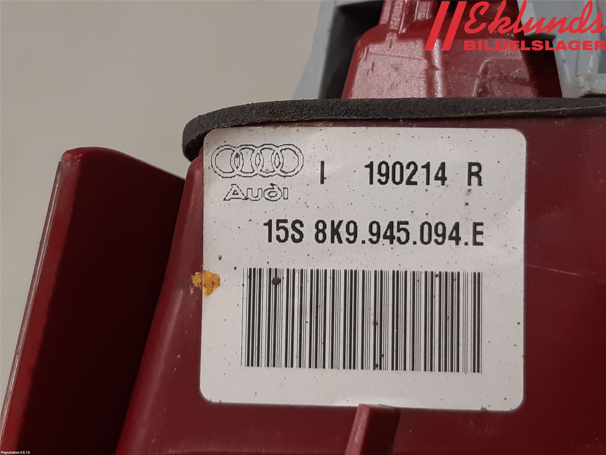 Audi A4 12-15 Bakljus Lucka Hö