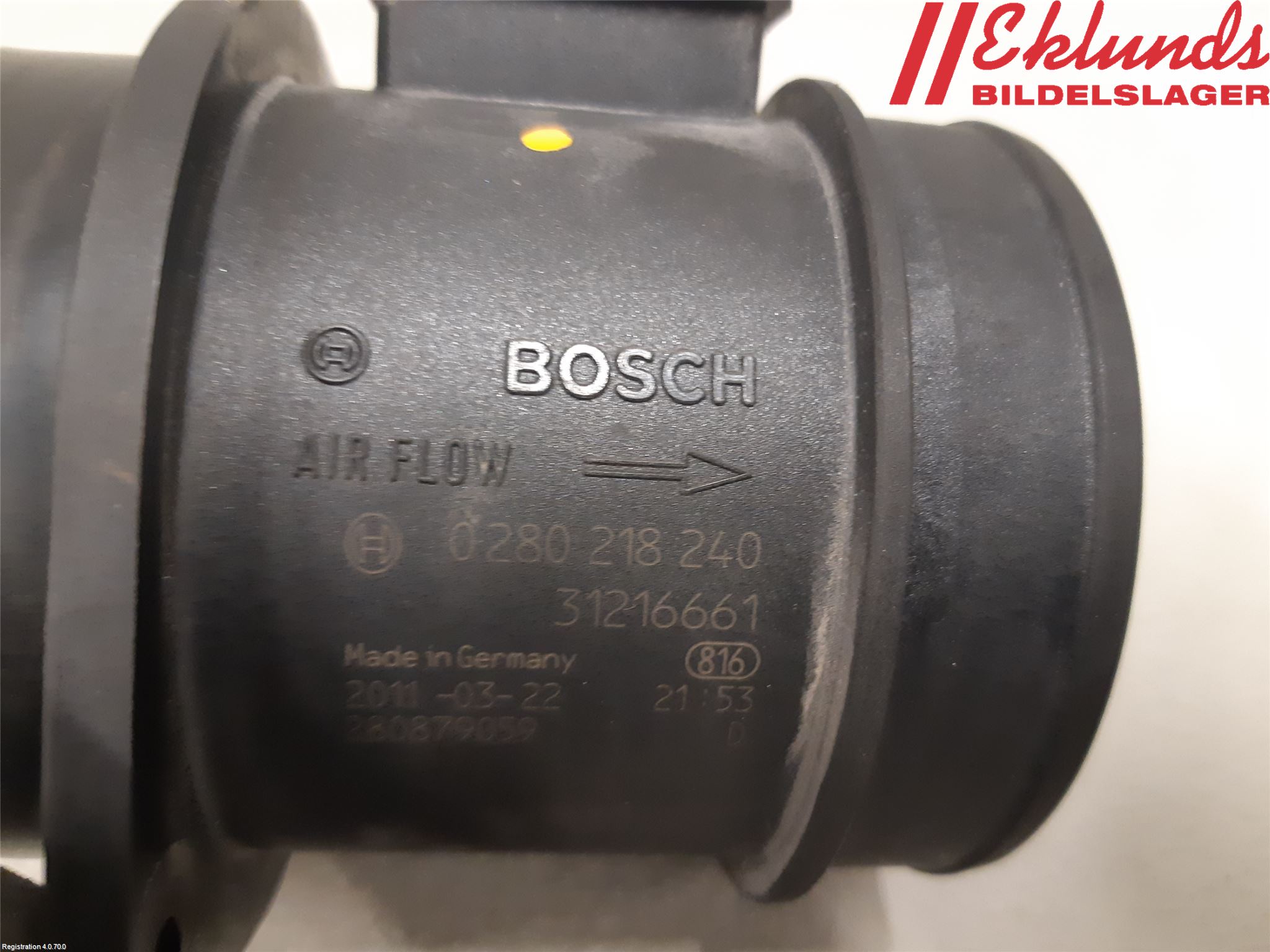 Volvo V70 08-13 Injluftmassamätare