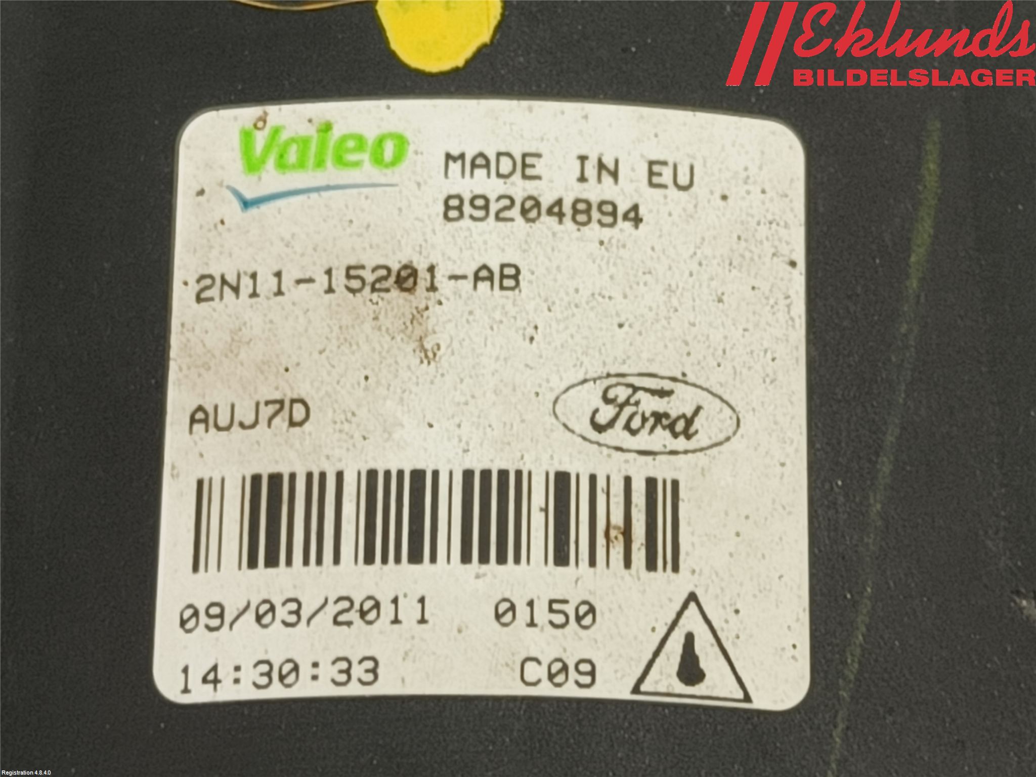 Ford FIESTA 09-12 Dimljus-Varselljus Fram