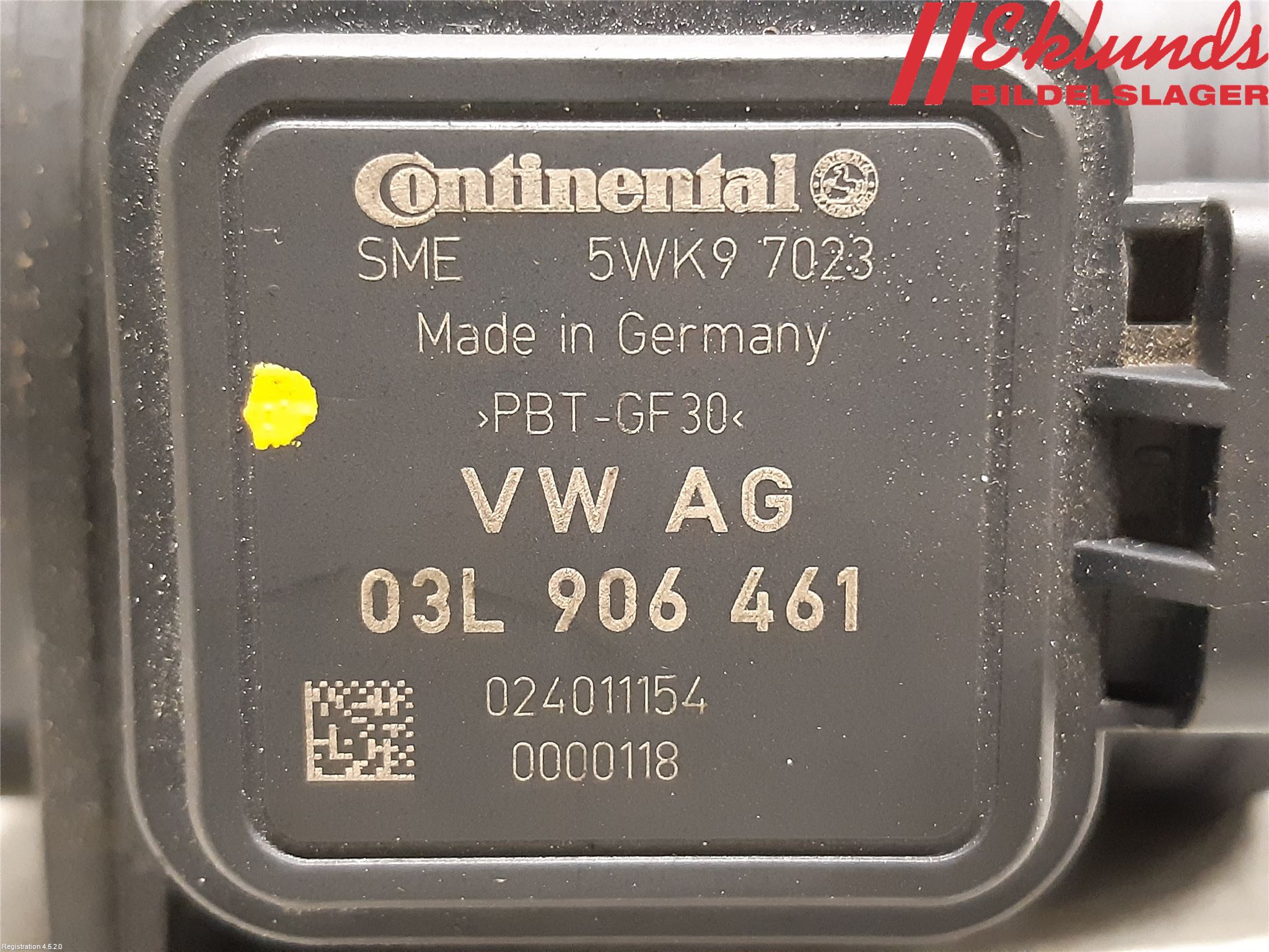 Volkswagen VW GOLF VI 09-13 Injluftmassamätare
