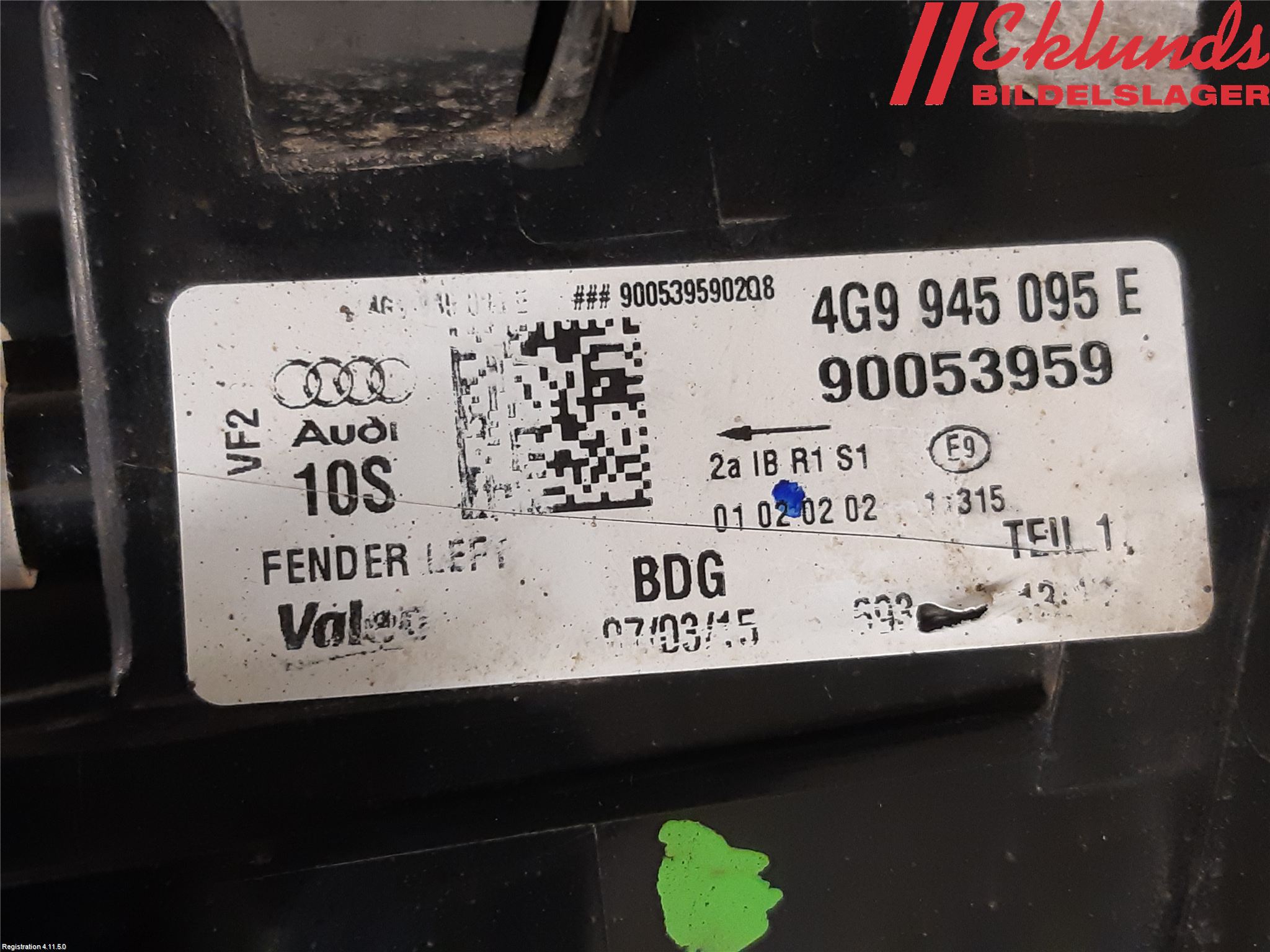 Audi A6/S6 4G 11-18 Bakljus Vänster