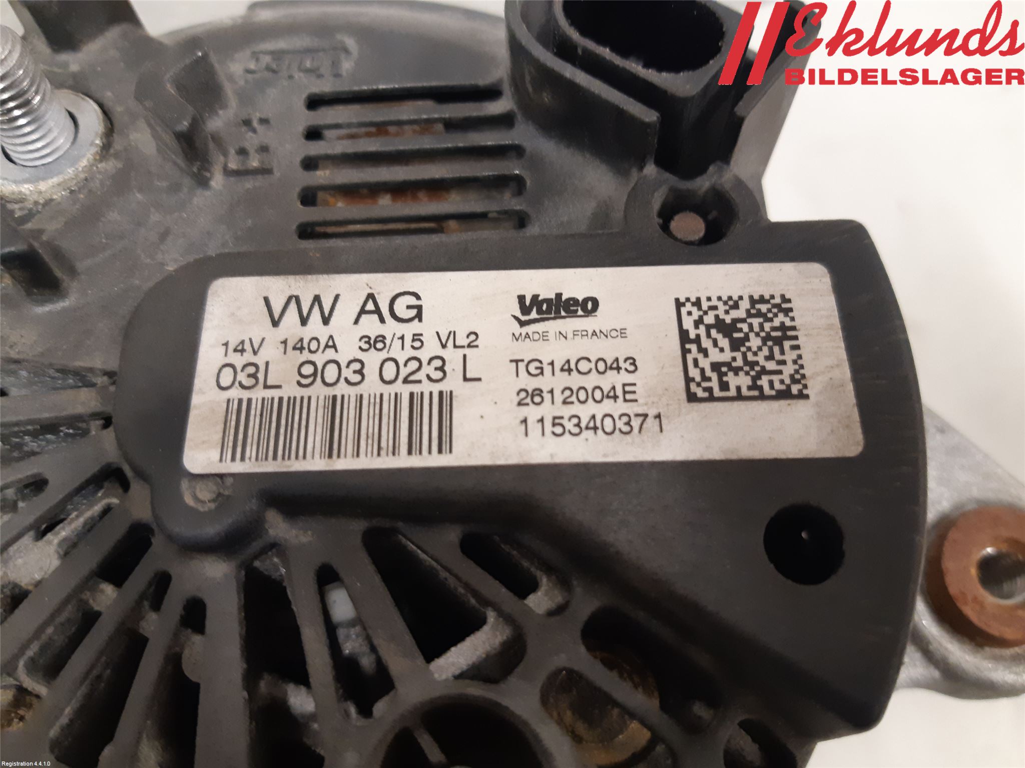 Volkswagen VW GOLF / E-GOLF VII 13-20 Generator