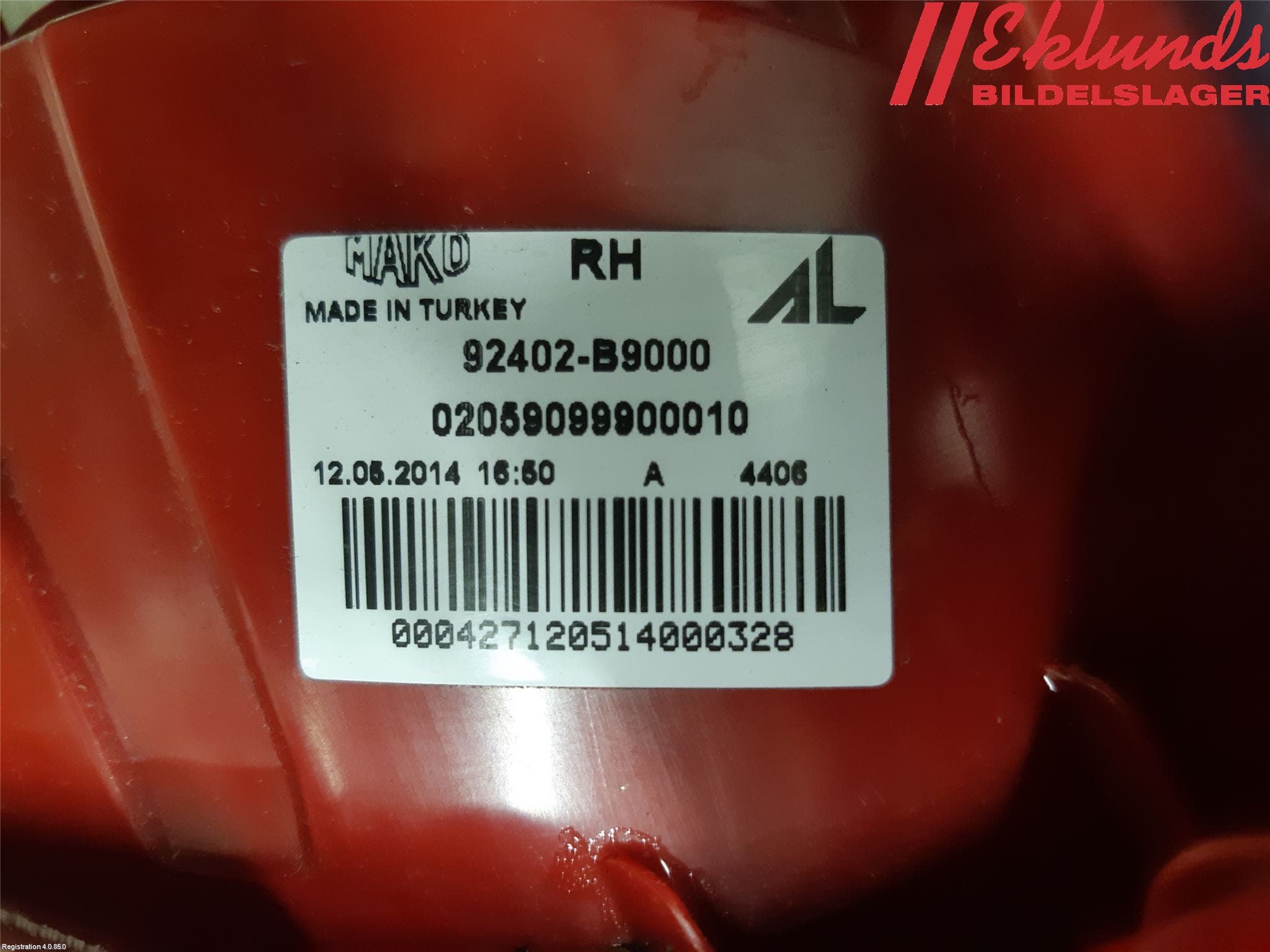 Hyundai i10 BA 14-16 Bakljus Höger