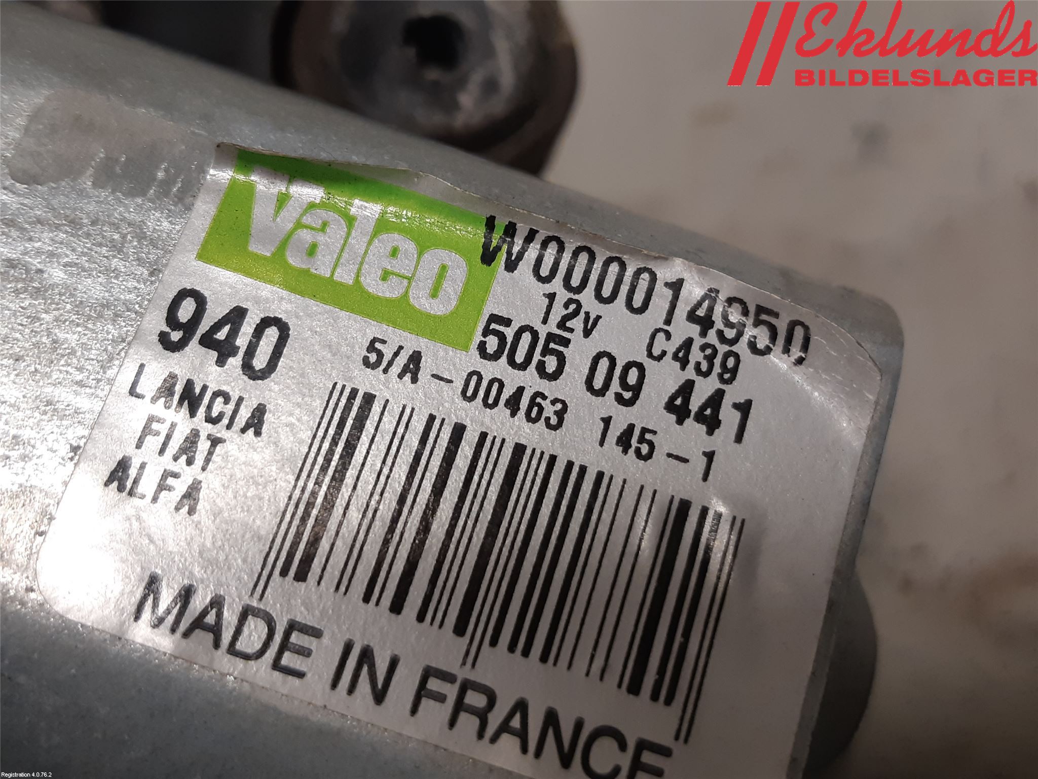 Alfa GIULIETTA Torkarmotor Baklucka