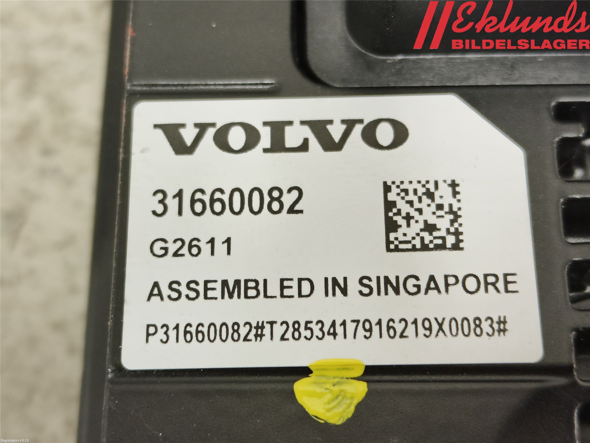 Volvo XC90/RECHARGE 16- Sensor Aktivt Kollisionsskydd