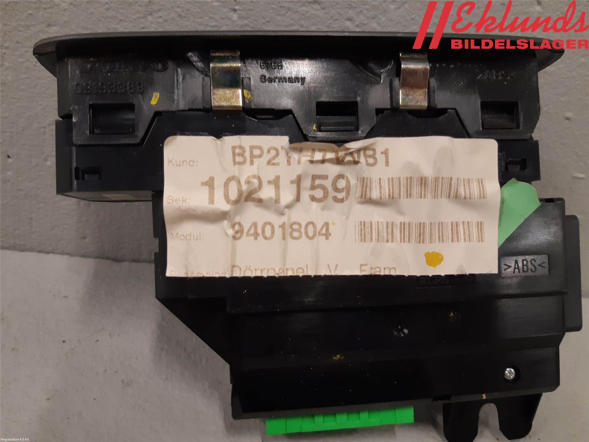 Volvo V70 00-04 Strömställare Elhiss