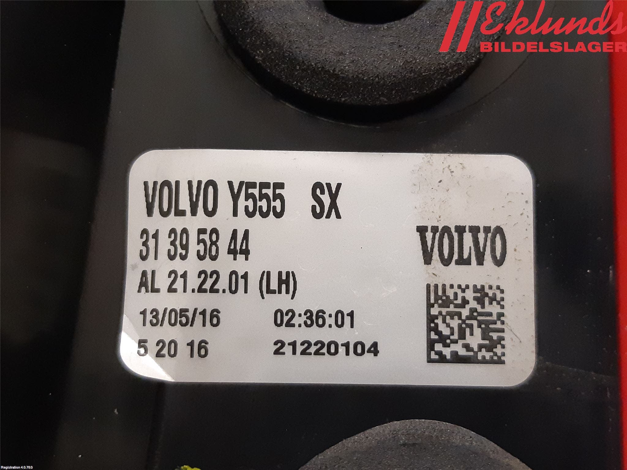 Volvo V40 12-19 Bakljus Vänster
