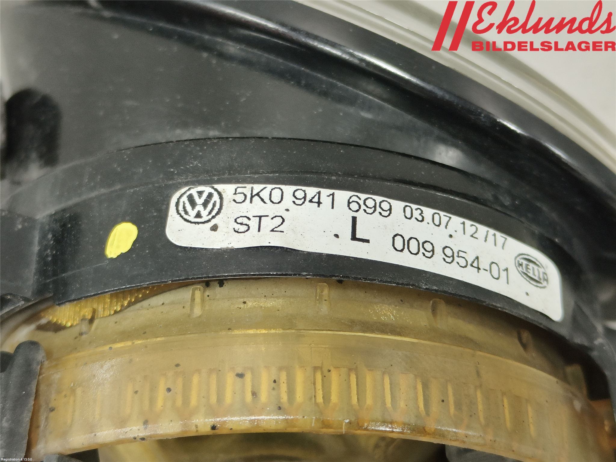 Volkswagen VW GOLF VI 09-13 Dimljus-Varselljus Fram