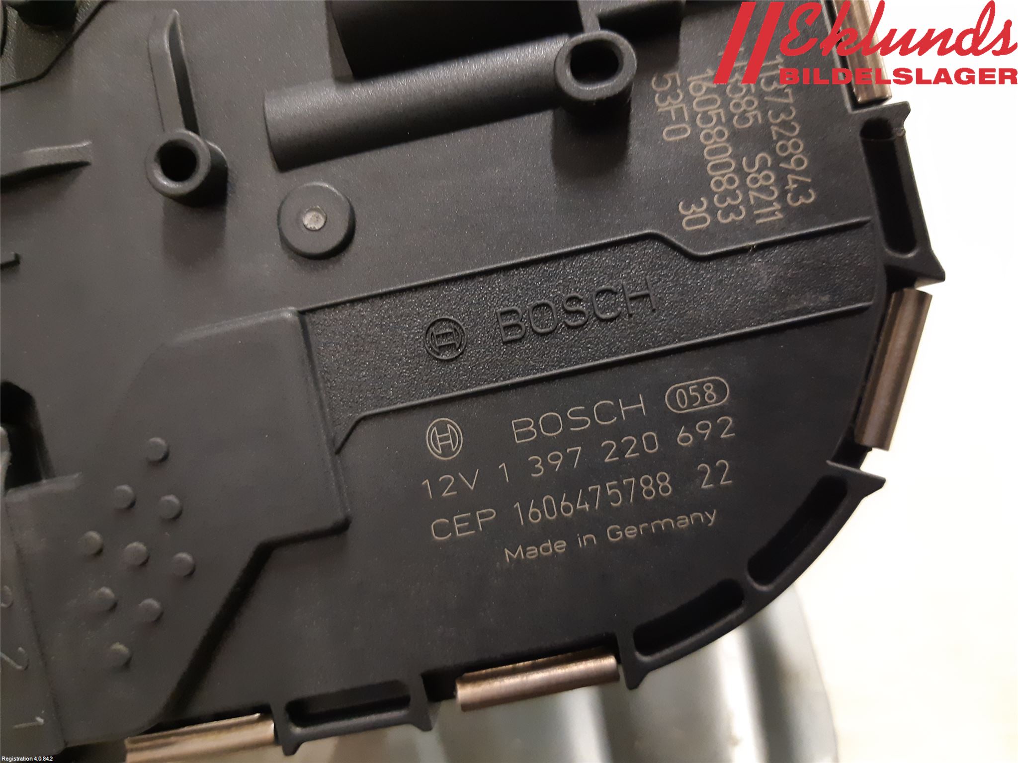 Audi A3/S3 8V 13-20 Torkarmotor Vindruta