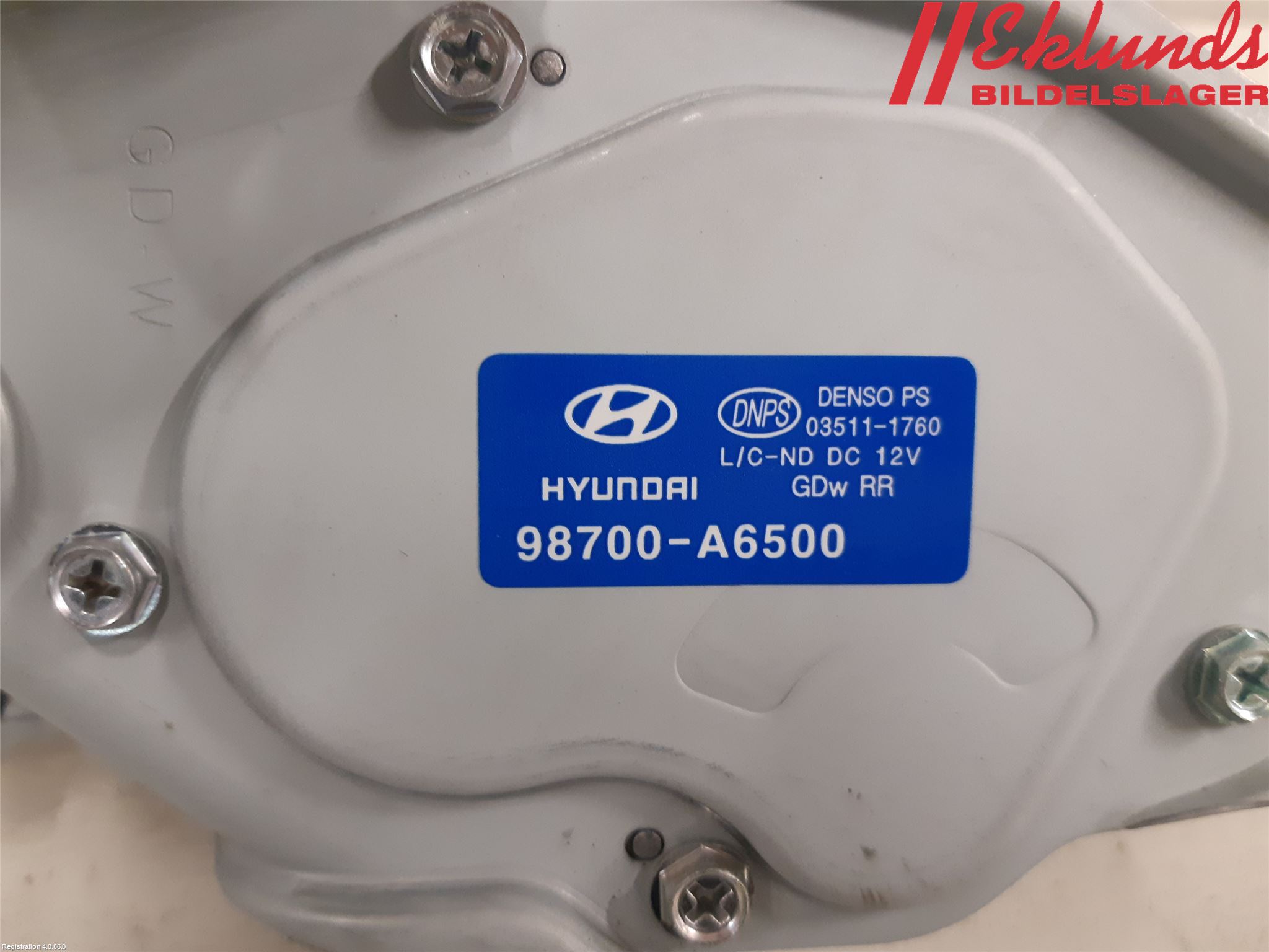 Hyundai i30 GD 13-17 Torkarmotor Baklucka