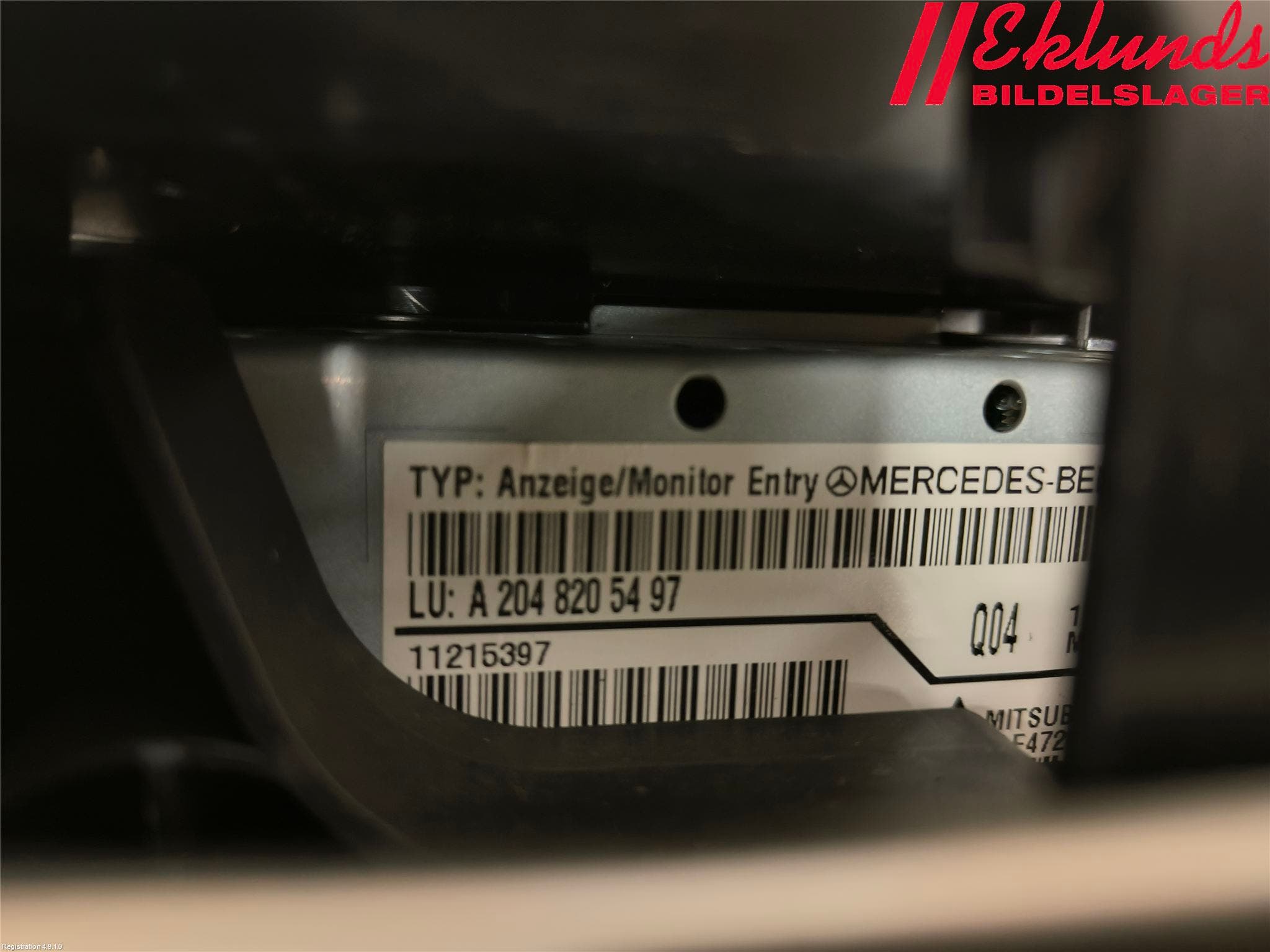 Mercedes-Benz MB C-KLASS (W204) 07-15 Multifunktionsdisplay