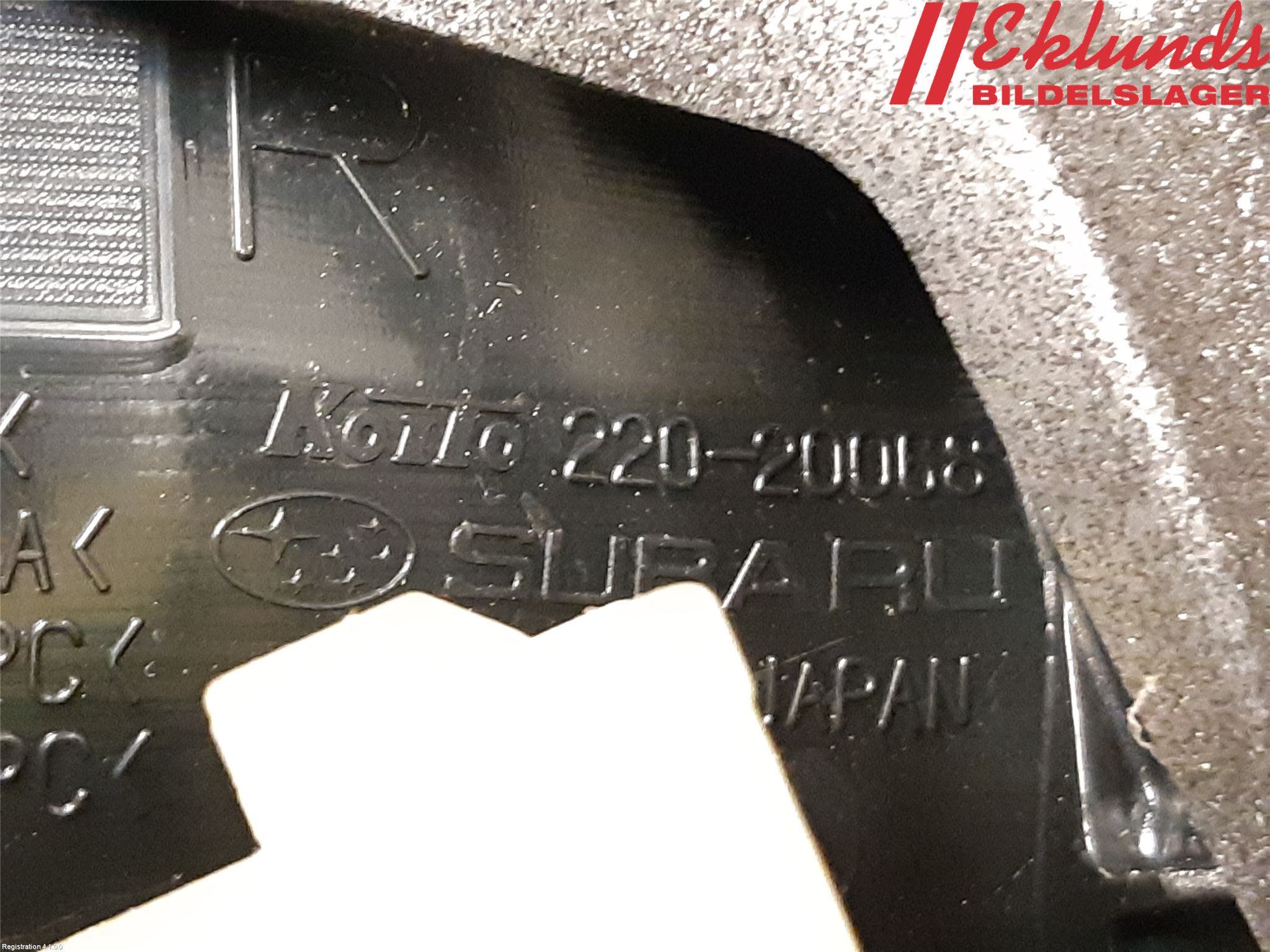 Subaru LEGACY 10-14 Bakljus Höger