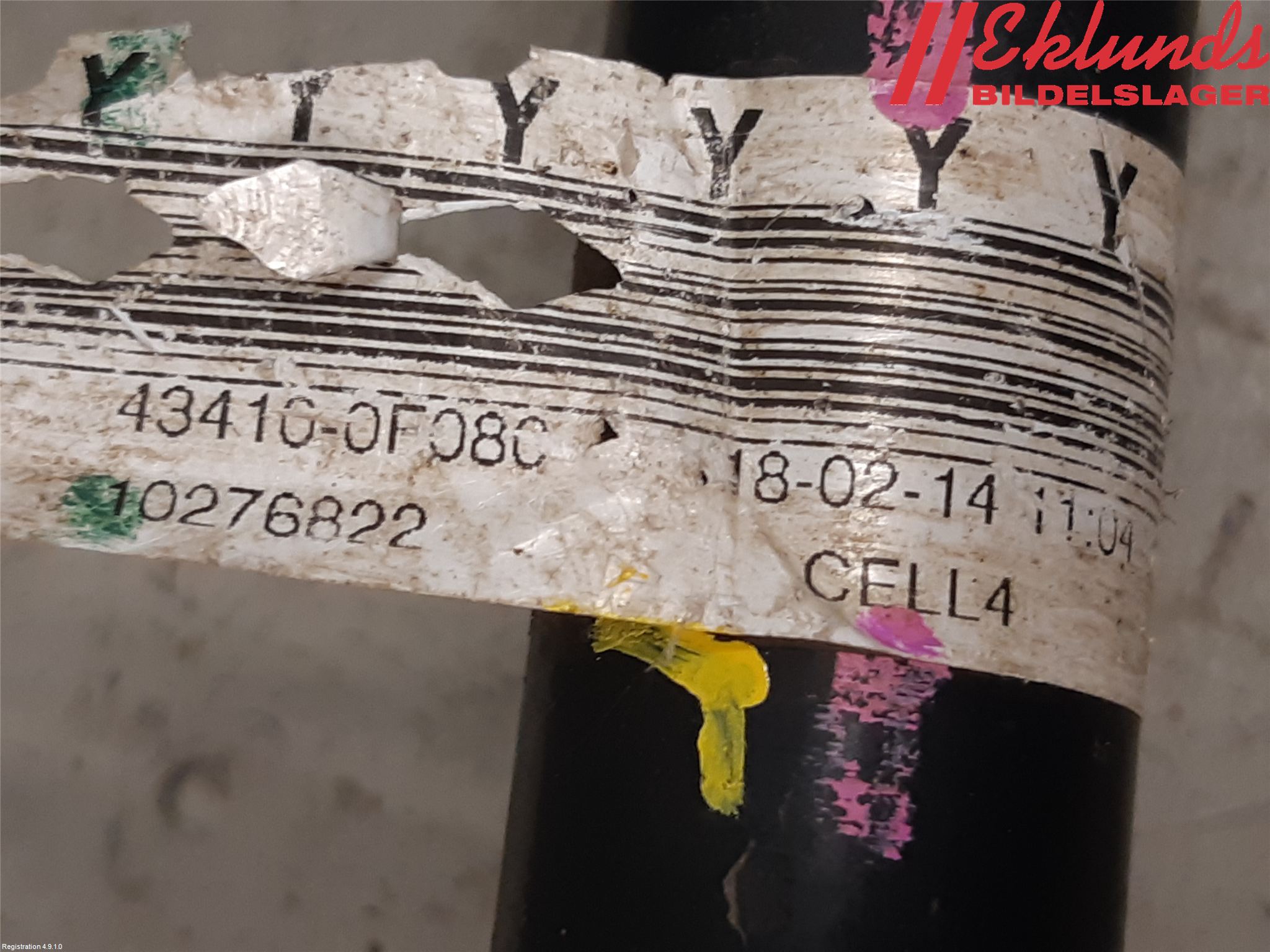 Toyota VERSO 09-18 Drivaxel Fram Höger
