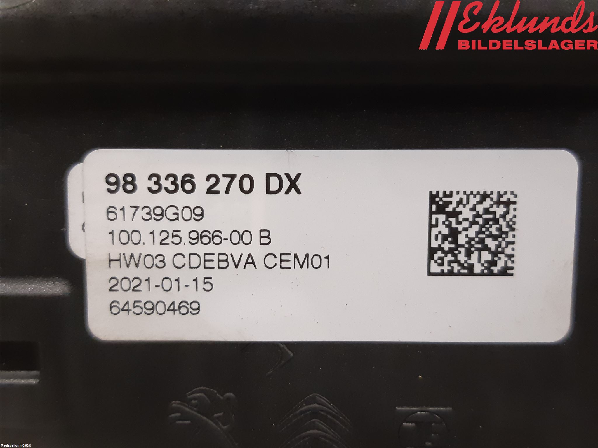 Peugeot 208/E-208 20- Växelspak