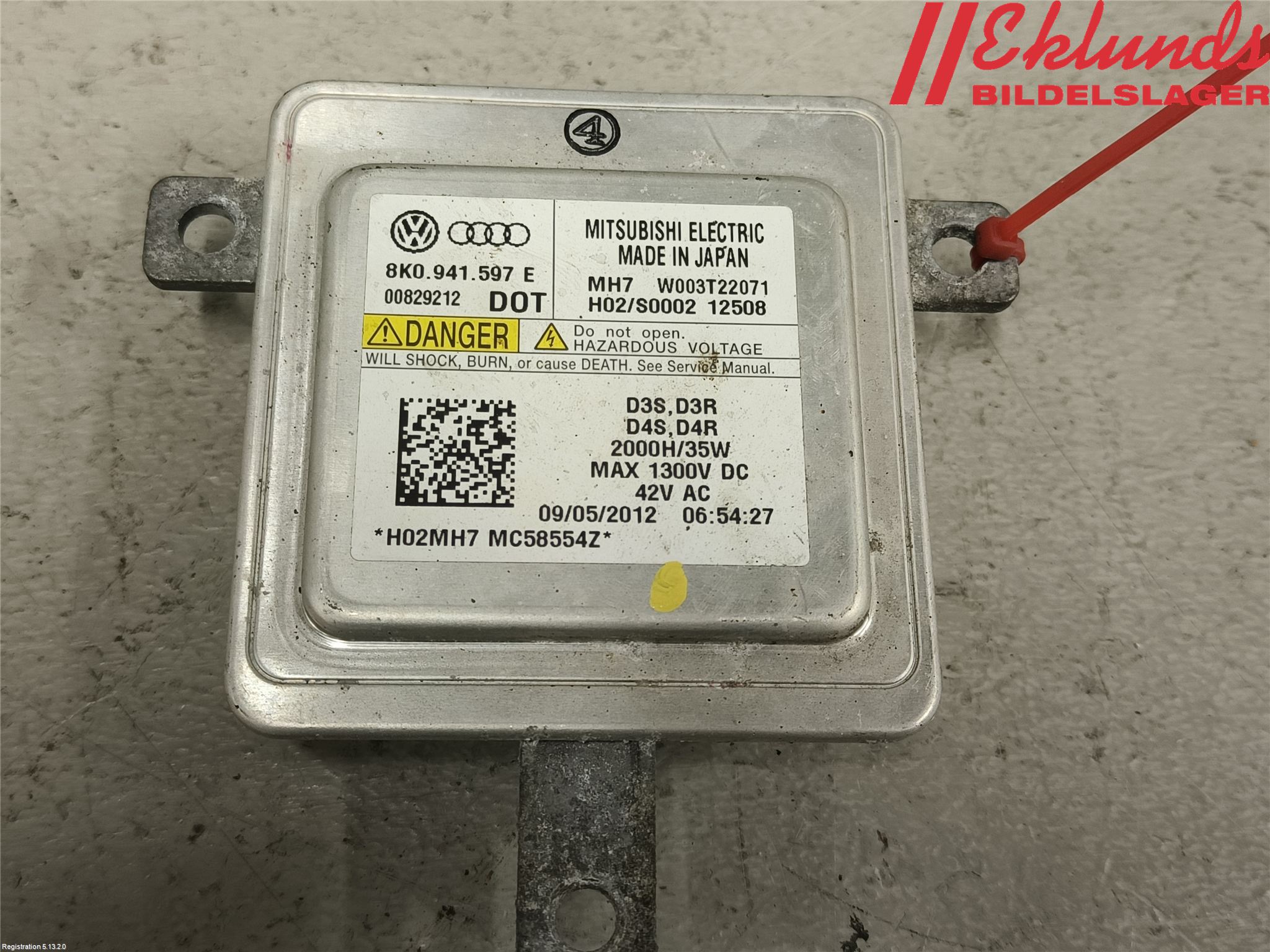 Audi A3/S3 05-13 Styrenhet Strålkastare
