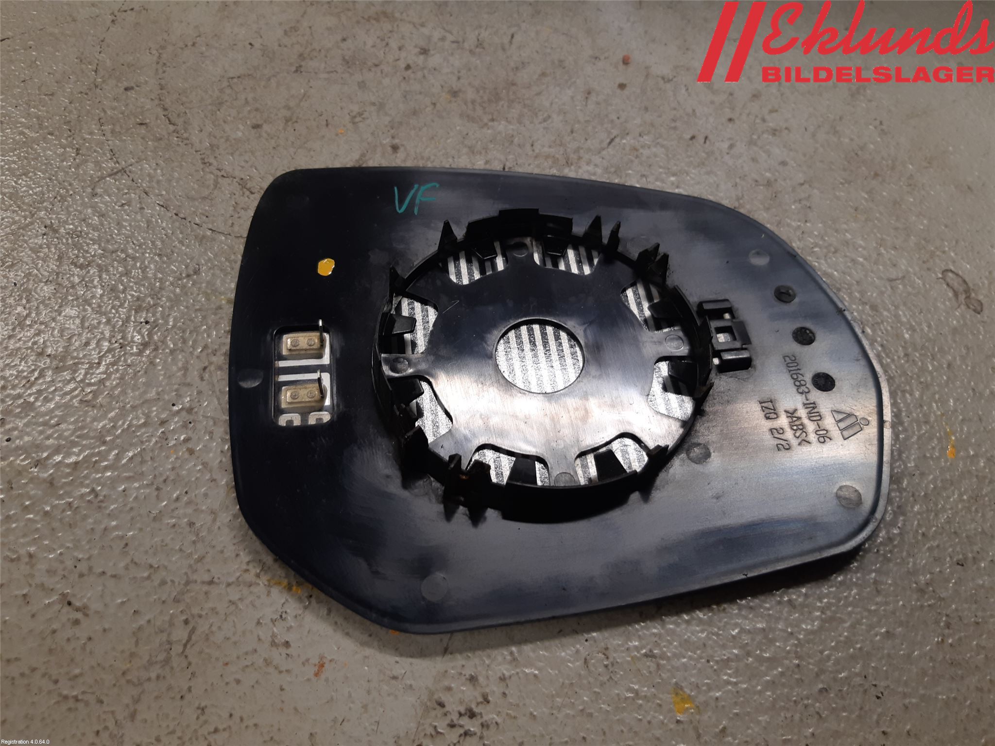 Citroen C4 GRAND PICASSO 07-13 Spegelglas Vä