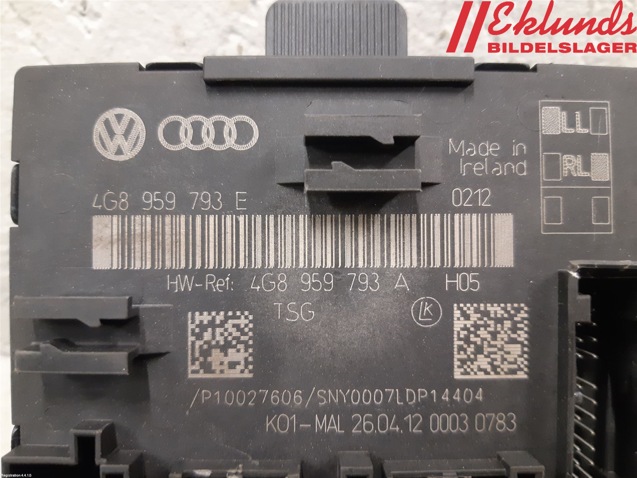 Audi A6/S6 4G 11-18 Styrenhet Dörr