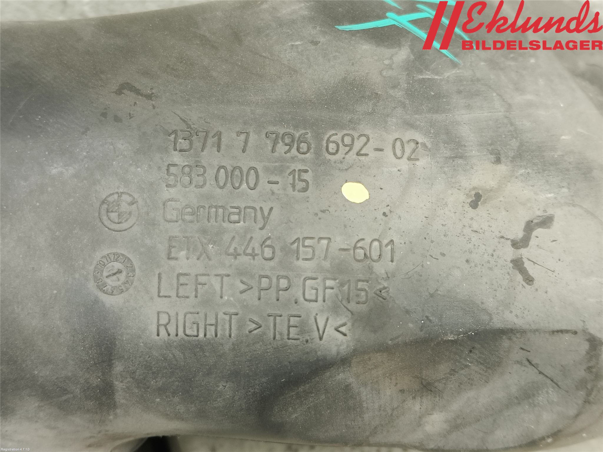 BMW 5 E60/61 Sed/Tou 02-10 Injgummibälg-Slang