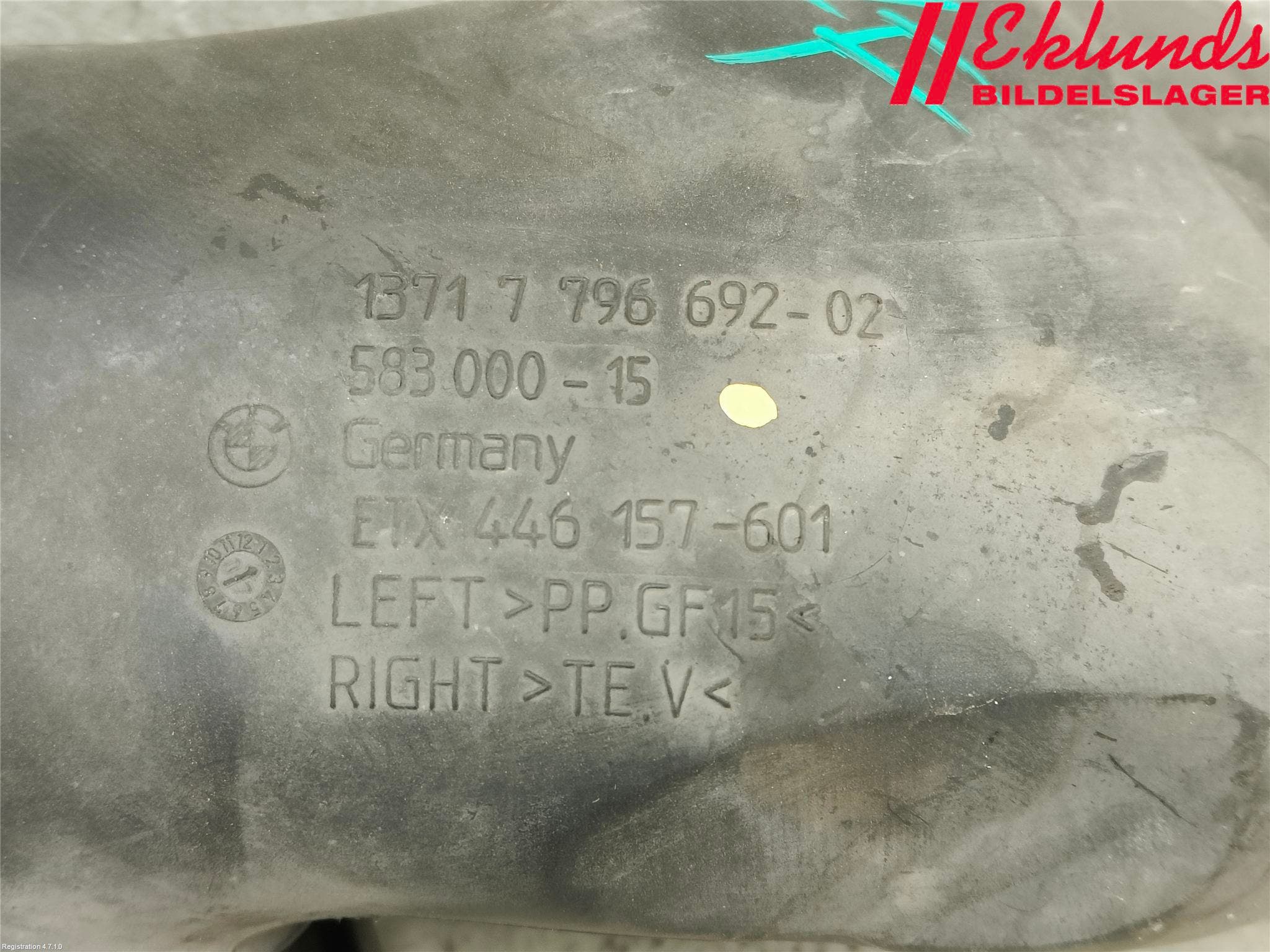 BMW 5 E60/61 Sed/Tou 02-10 Injgummibälg-Slang