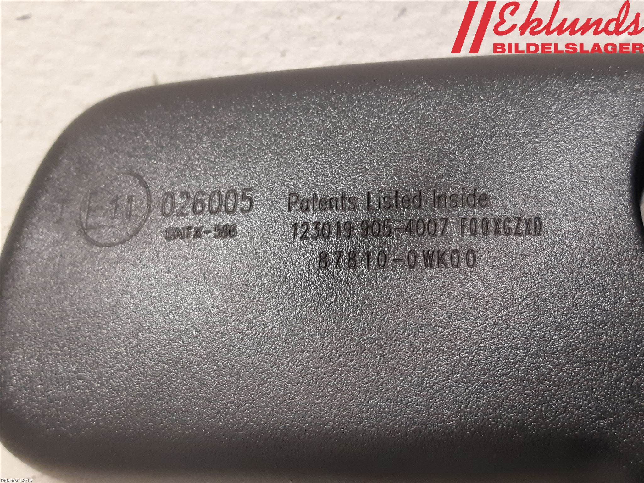Toyota RAV4 19- Spegel Invändig El