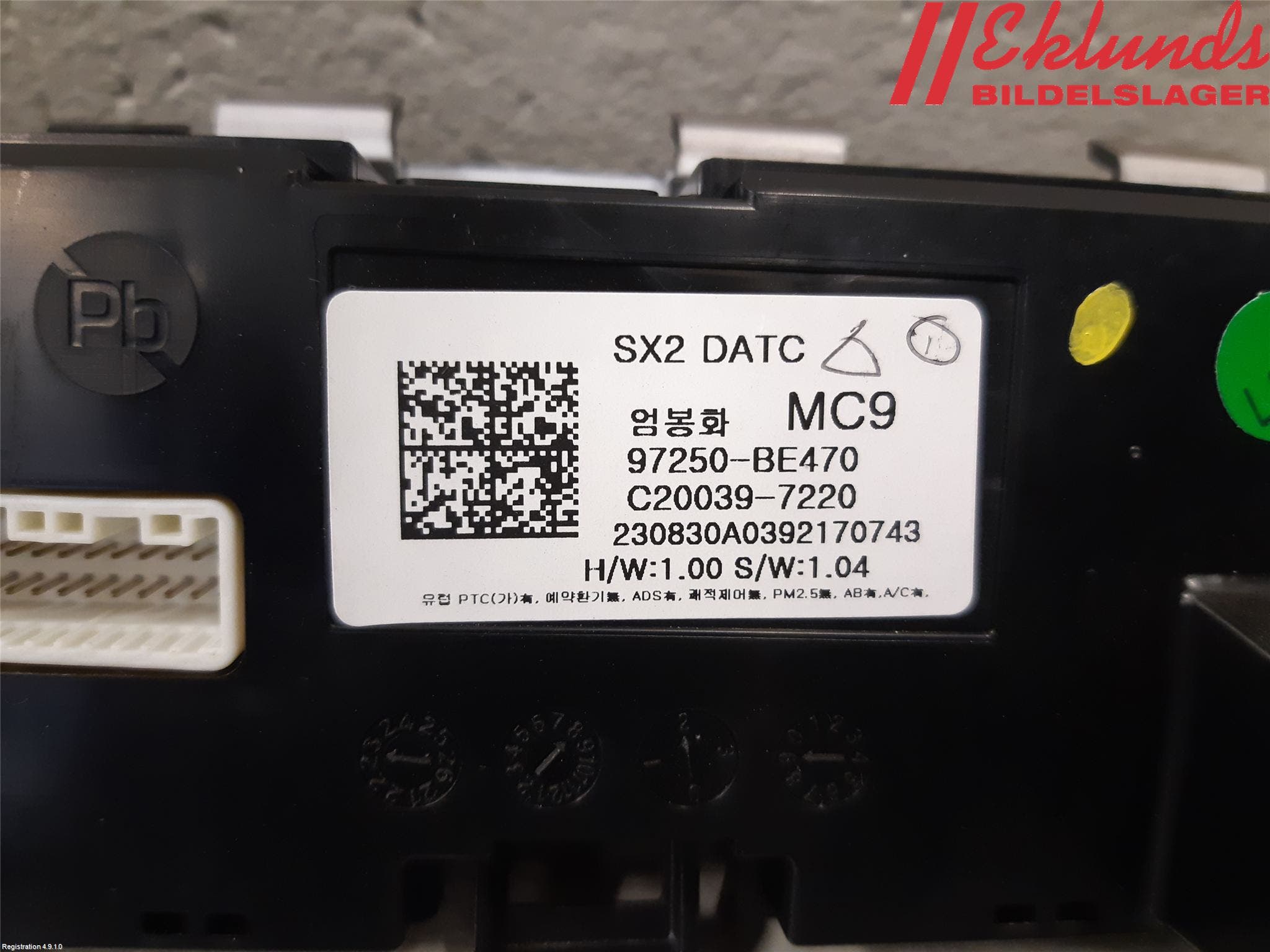 Hyundai KONA/ELECTRIC SX2 23- Ac Styrenhet Ac Manöveren