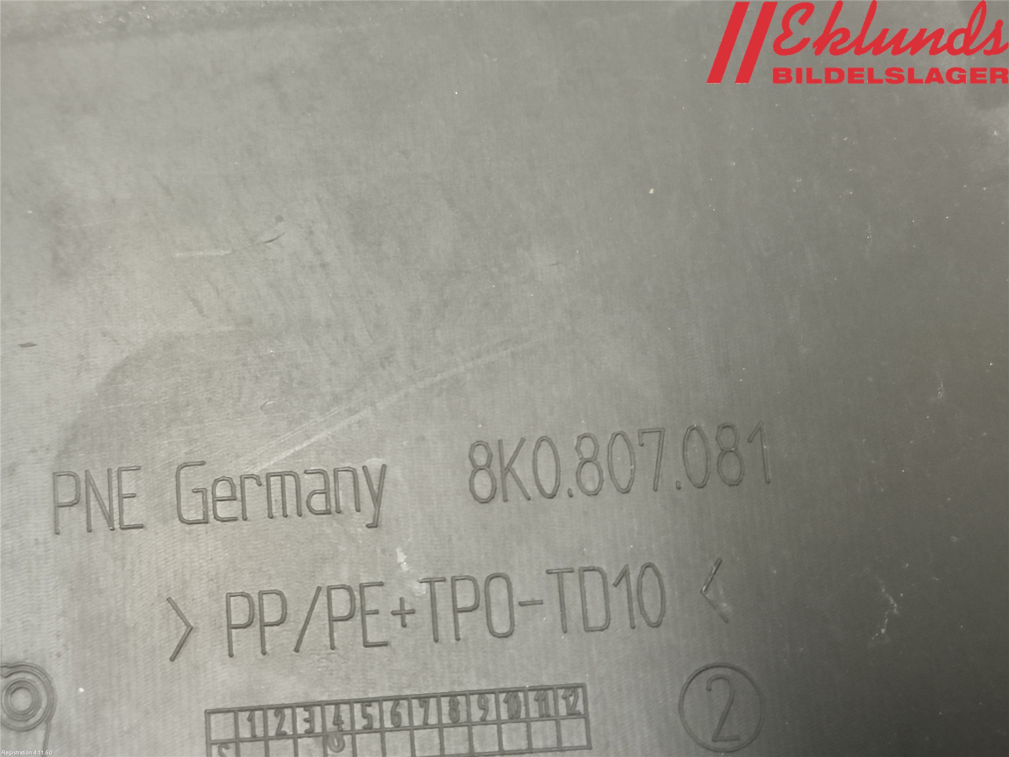 Audi A4/S4 08-11 Täckplast Front