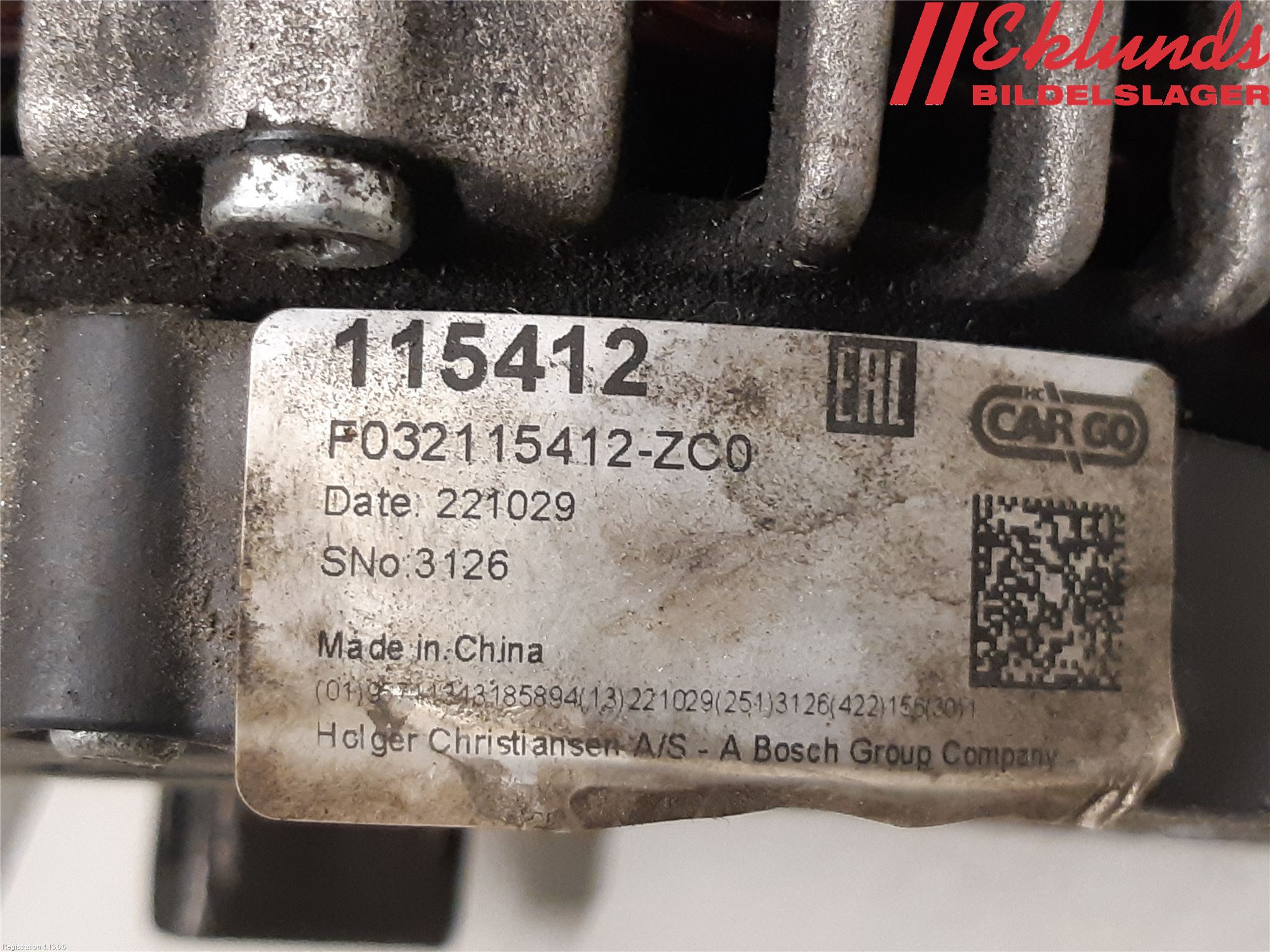 Volvo V70 08-13 Generator