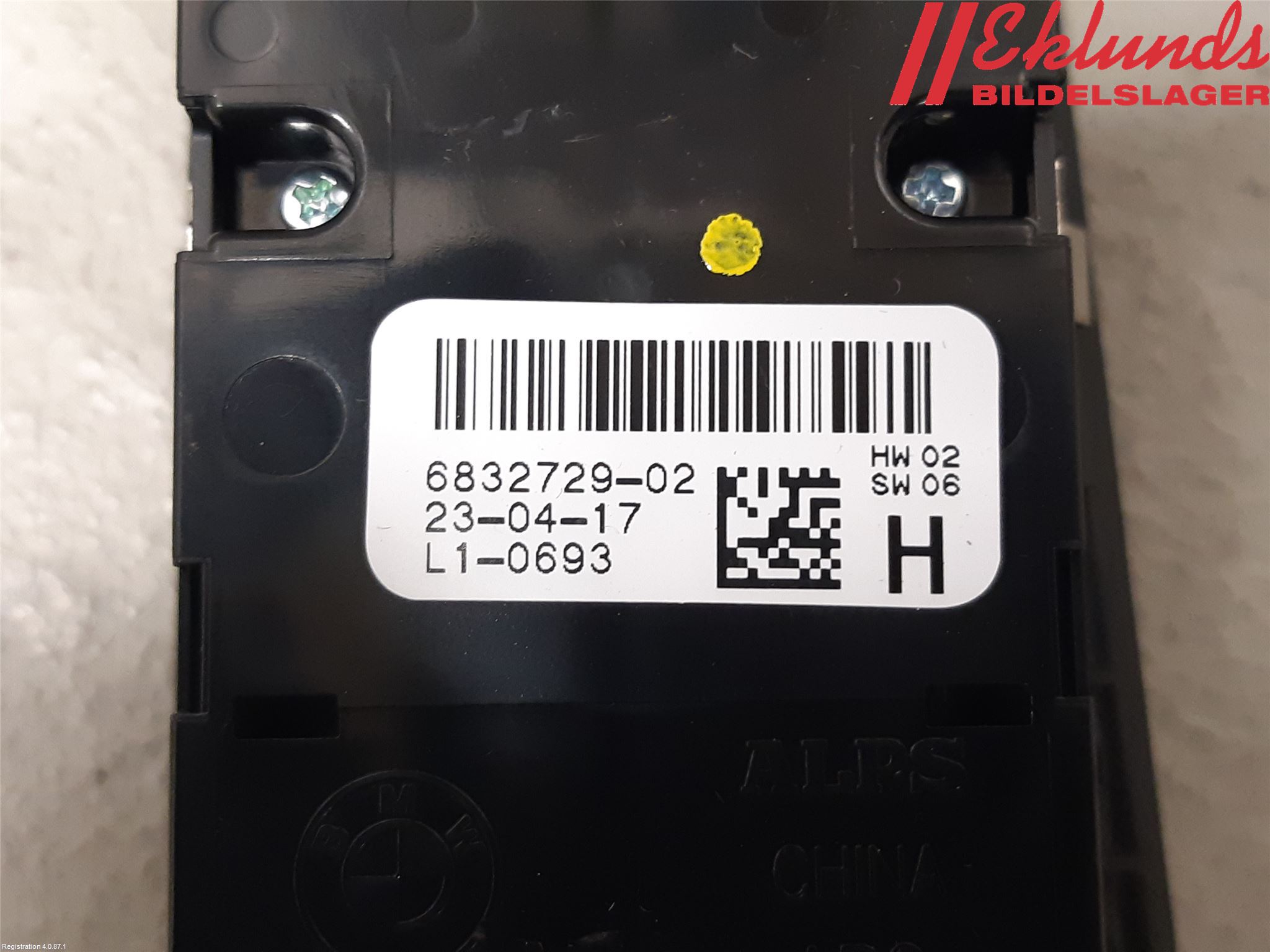 BMW 5 G30/G31/F90 17-23 Strömställare Elhiss