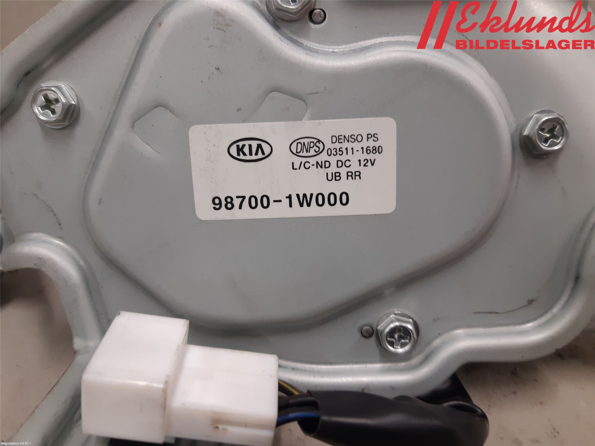 Kia RIO 12-16 Torkarmotor Baklucka