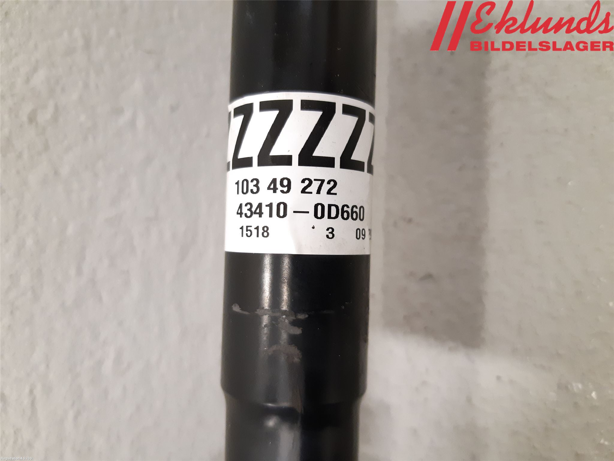 Toyota YARIS XP130 15-20 Drivaxel Fram Höger