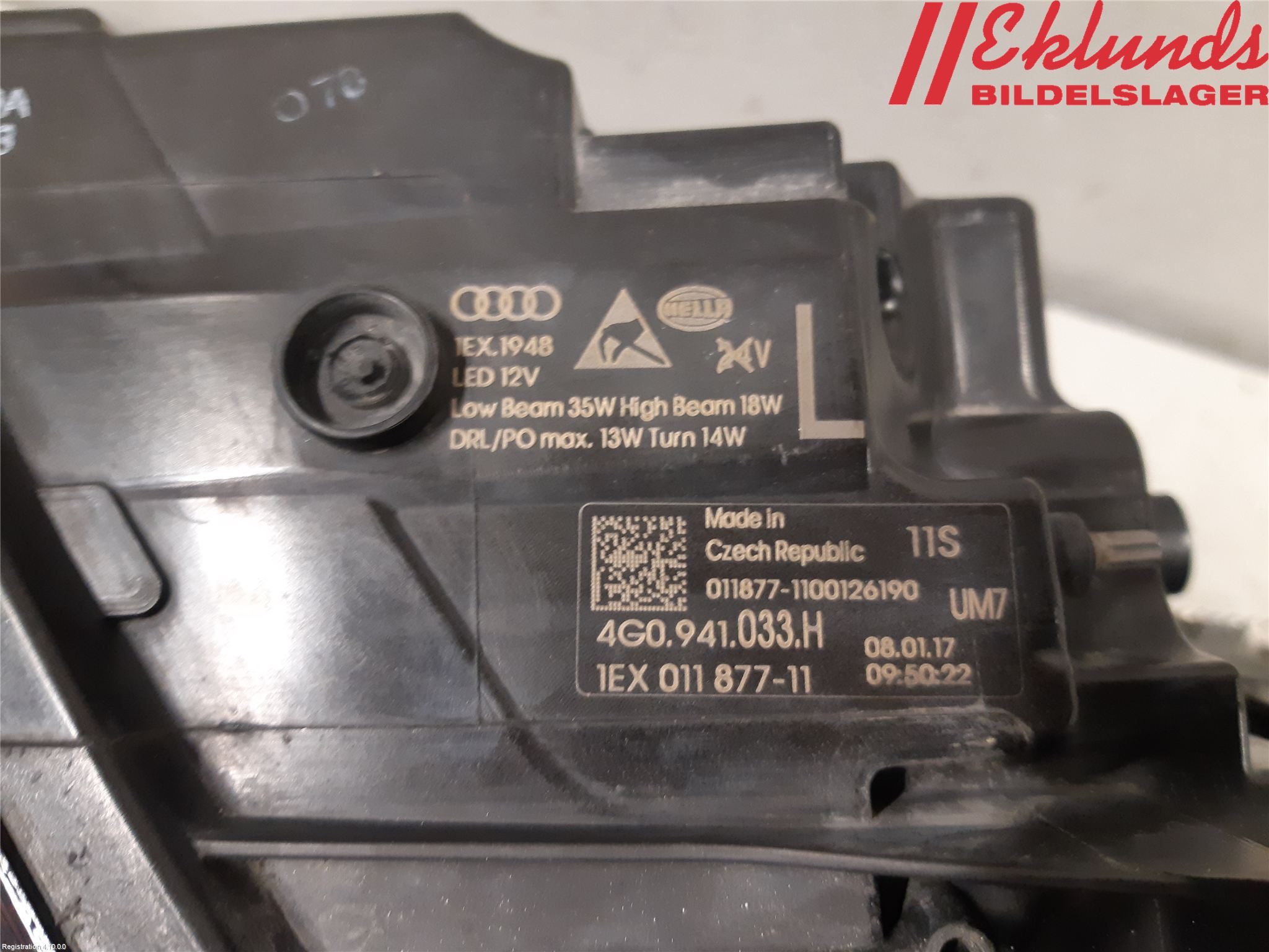 Audi A6 ALLROAD 12-18 Strålkastare Vänster