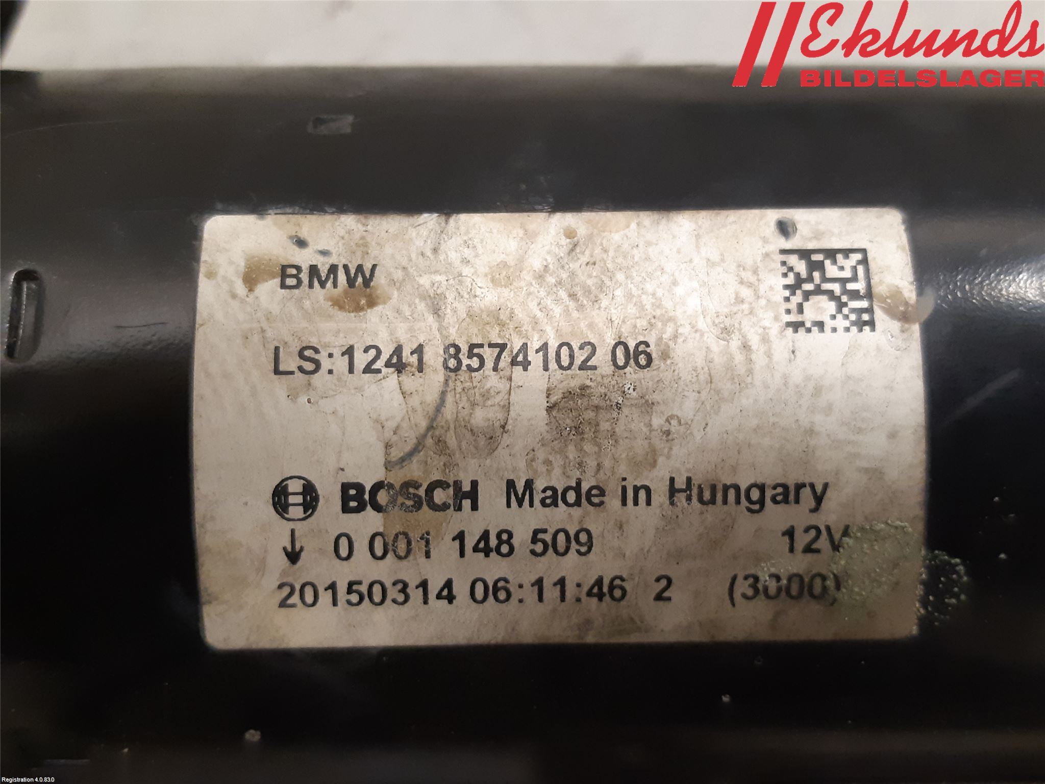 BMW 7 F01/02/03/04 09-15 Startmotor Diesel