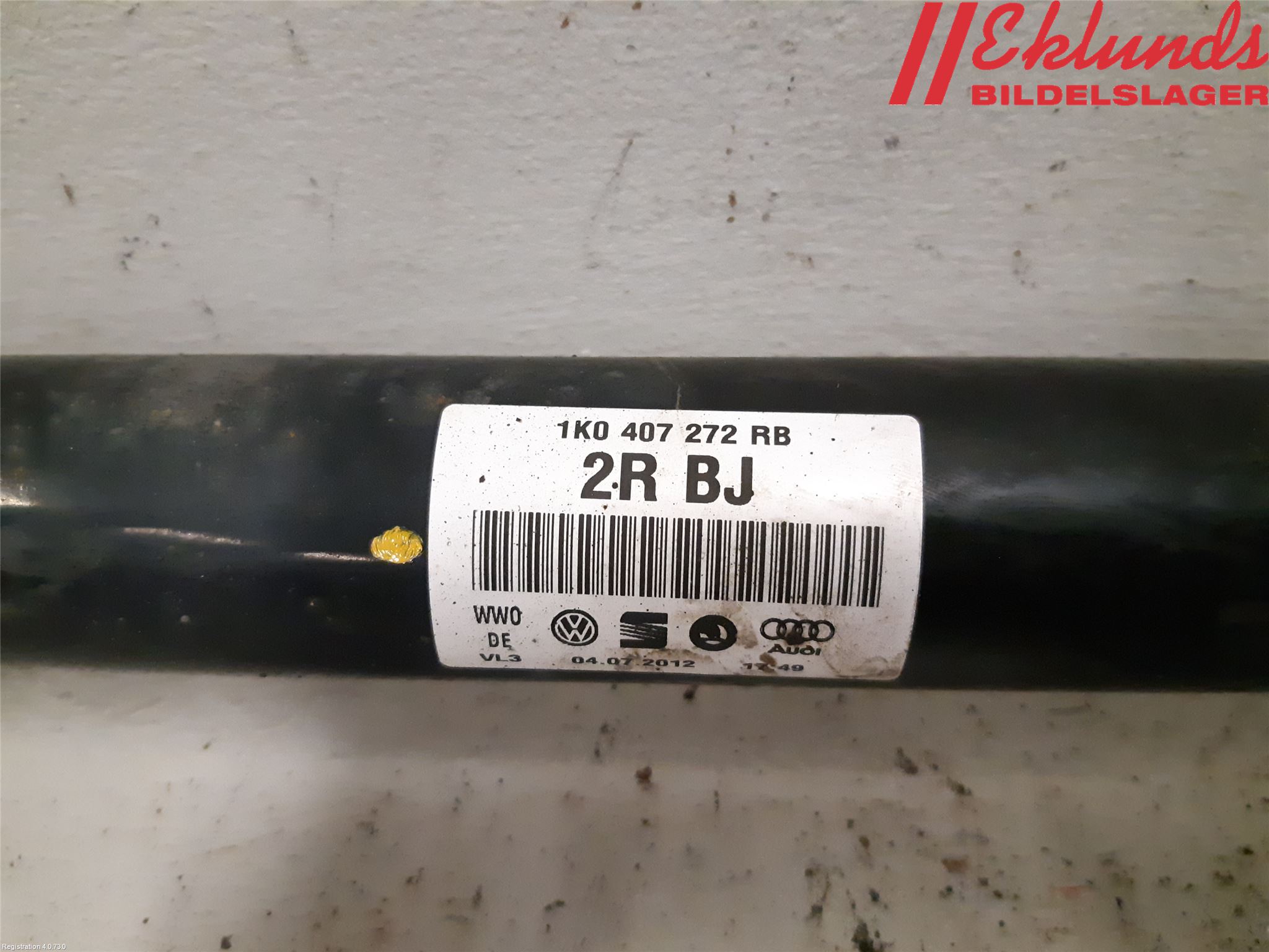 Volkswagen VW PASSAT 11-14 Drivaxel Fram Höger