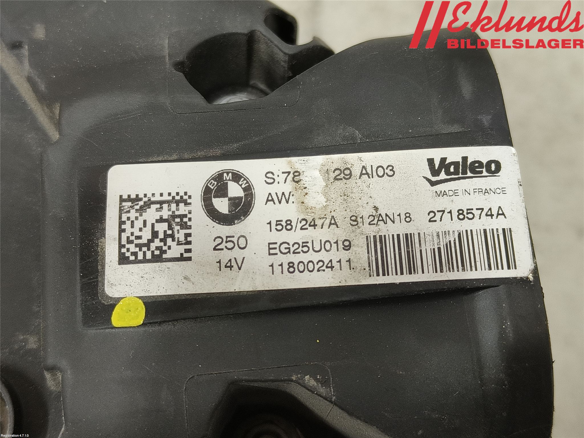 BMW 5 G30/G31/F90 17-23 Generator